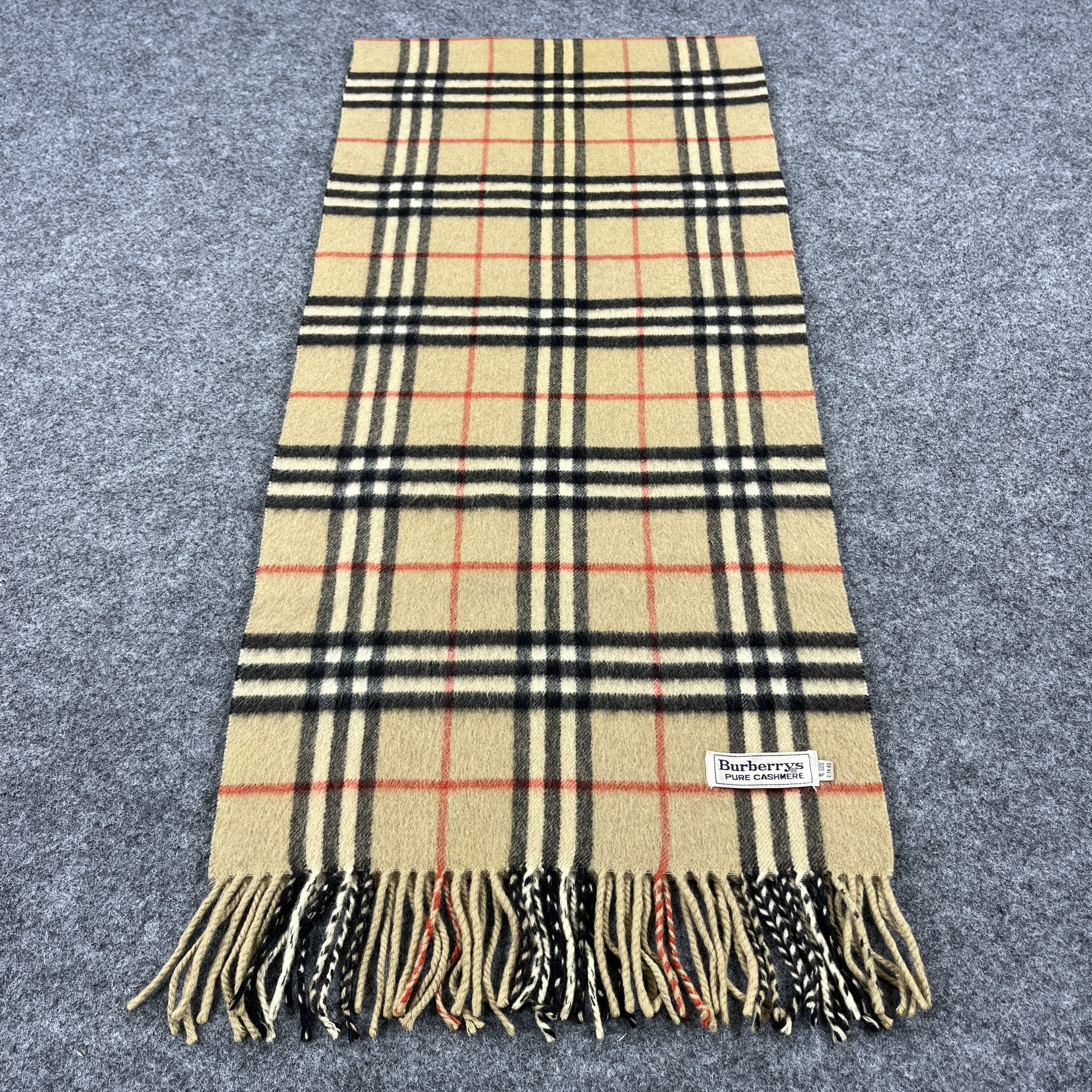 Burberry × Vintage Vintage Burberry Scarf / Muffler / Neckwear K059 Size ONE SIZE - 2 Thumbnail