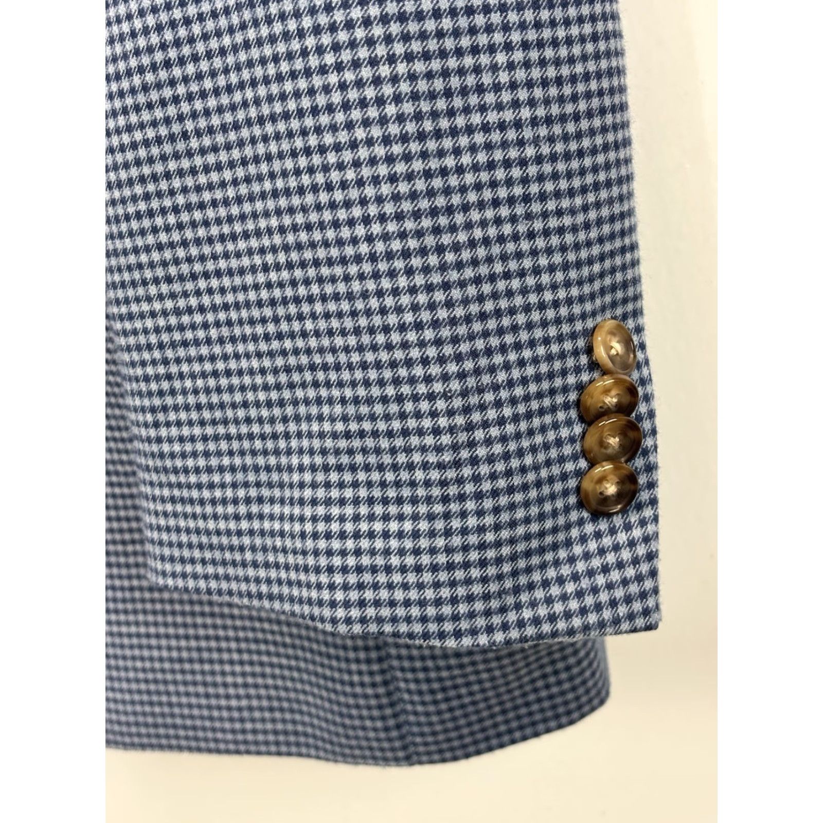 Ralph Lauren VINTAGE Lauren Ralph Lauren Sport Coat Blazer Jacket Men’s 54R Blue Small Check Gingham Blazer Mens 54R Blue Check Gingham Sports Coat Size 54R - 4 Thumbnail