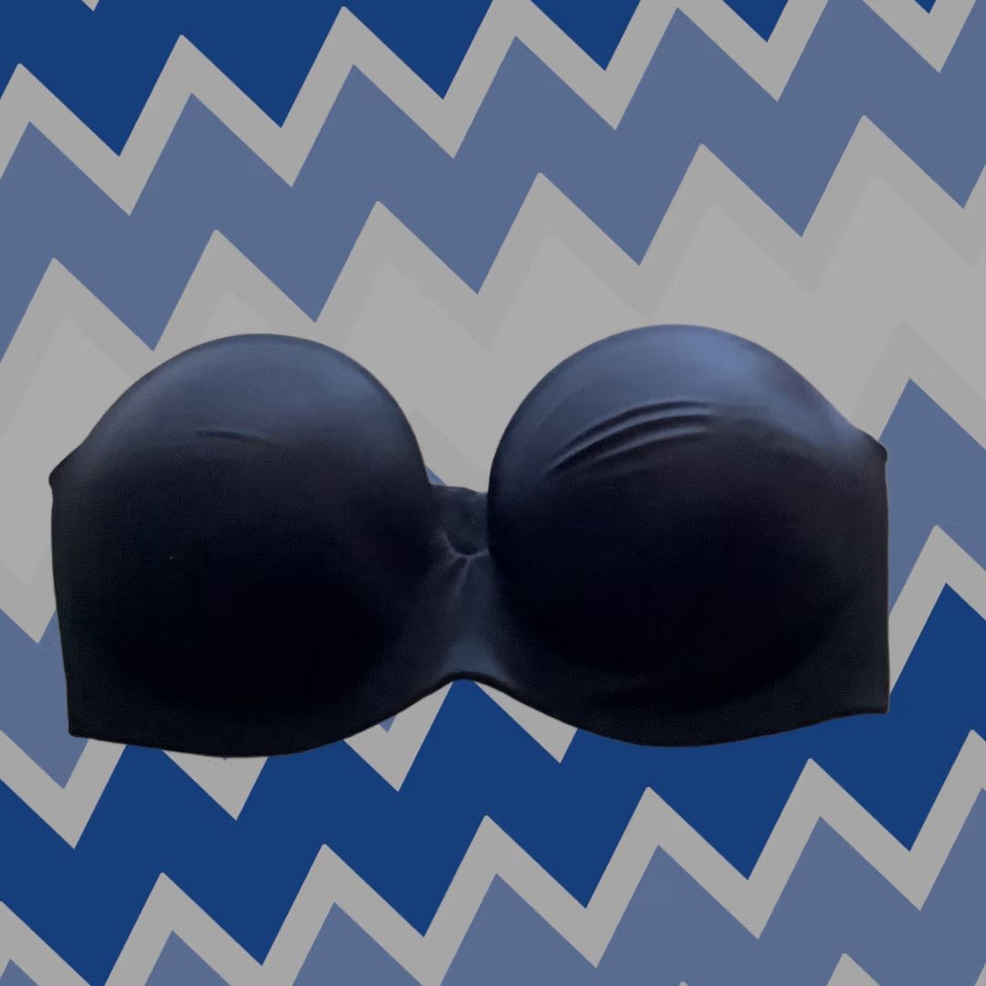 Vintage Ambrielle Bra Women 38DDD Underwired Strapless Push Up Black Size ONE SIZE - 1 Thumbnail