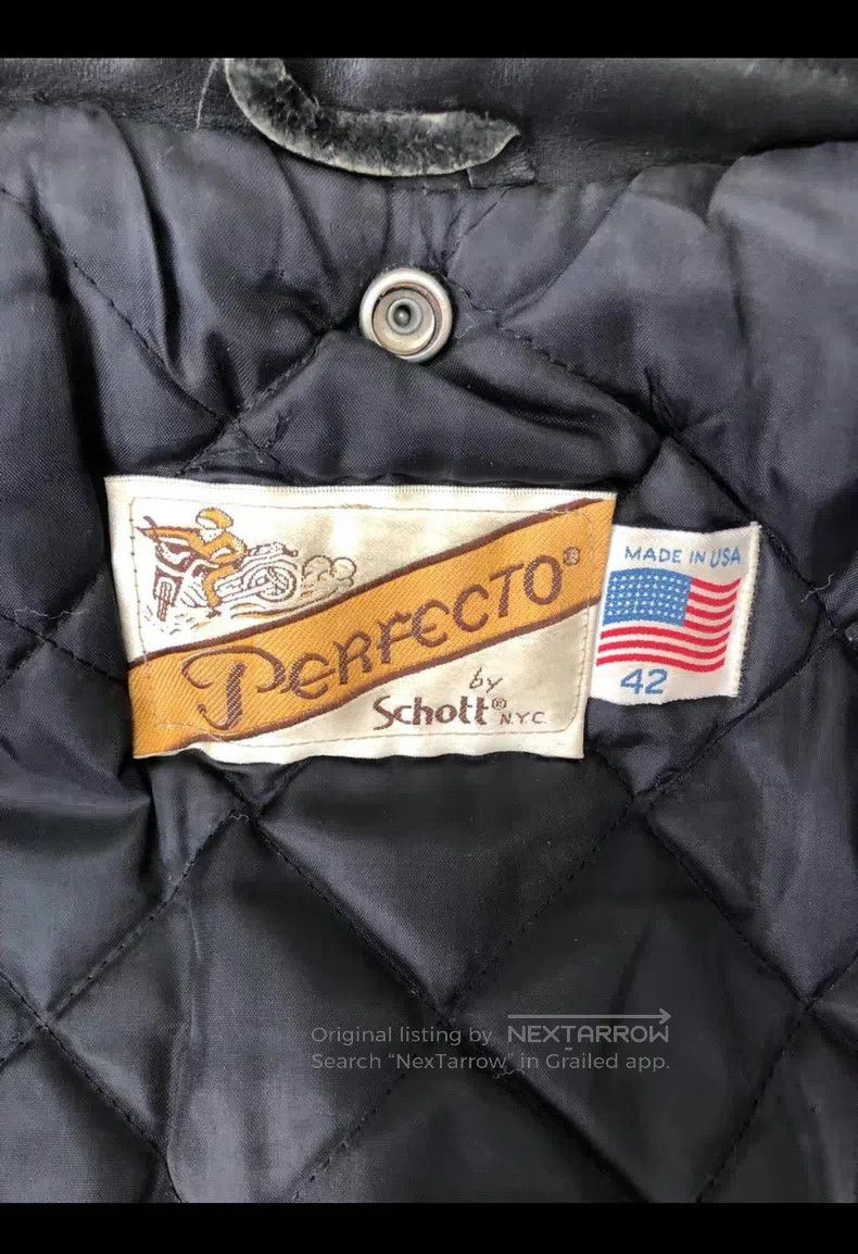 Schott Schott Straight stand-up collar leather jacket Size US XS / EU 42 / 0 - 3 Thumbnail