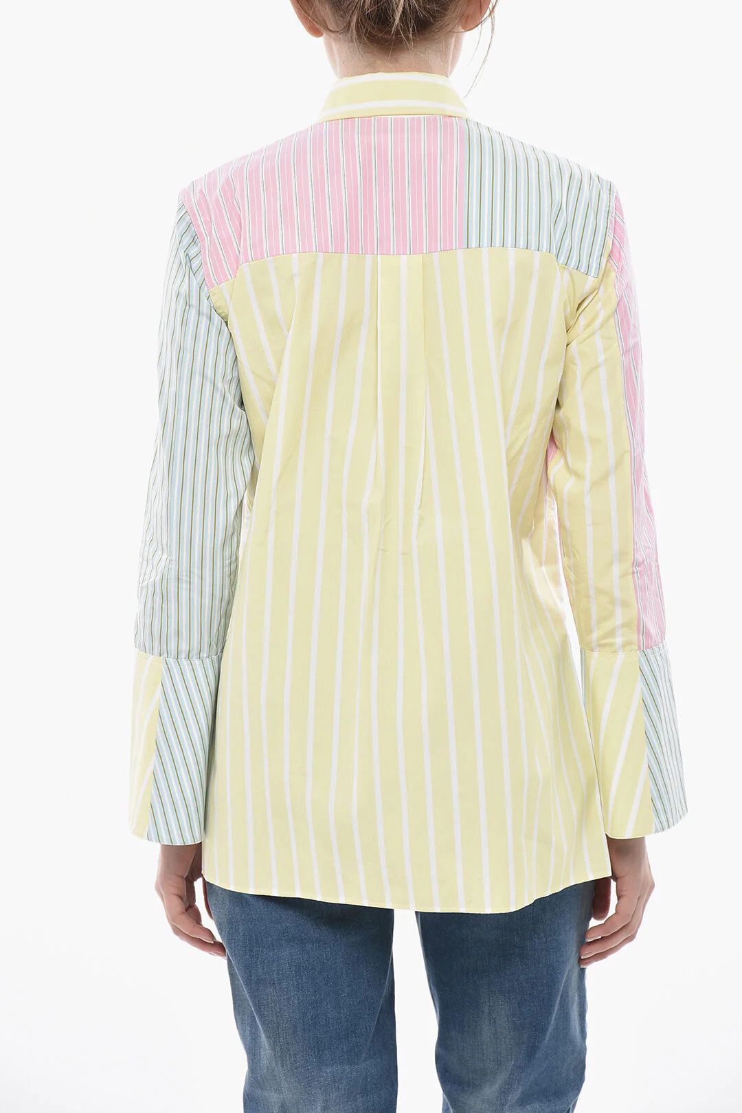Marni og1mm0326 Balanced Striped Poplin Shirt in Multicolor Size L / US 10 / IT 46 - 2 Thumbnail