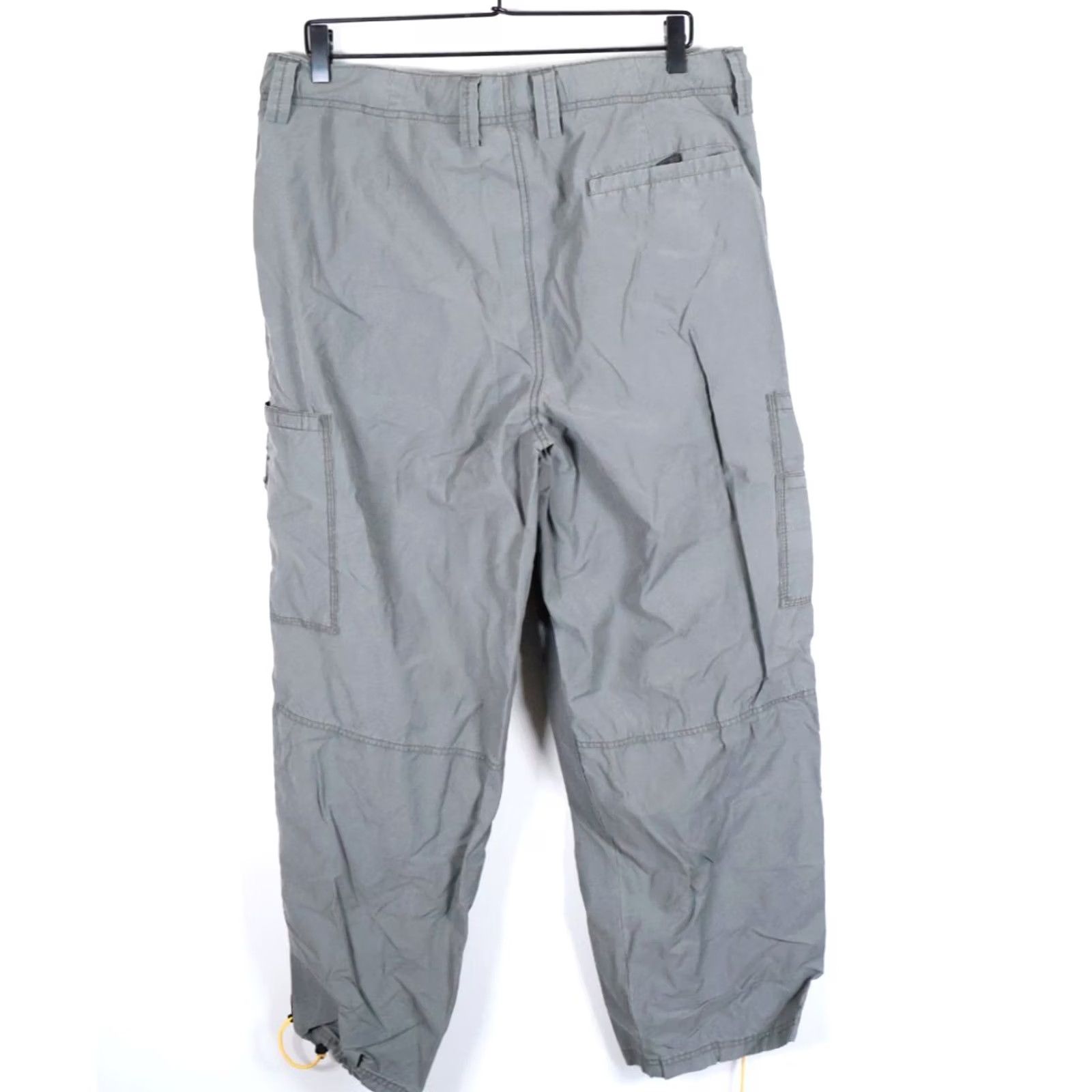 Old Navy Old Navy Paratrooper Cargo Pants Men's Large Gray Baggy Belted Pockets VTG Y2K Retro Outdoor Cargo Style Jeans Trousers Size US 33 - 2 Thumbnail