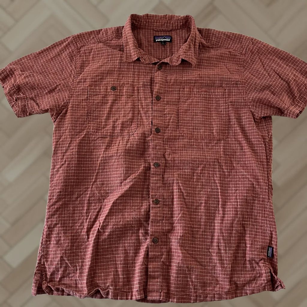 Patagonia Last Night'S Shirt Patagonia Plaid Short Sleeve Button Front Mens XL Red Size US XL / EU 56 / 4 - 1 Thumbnail