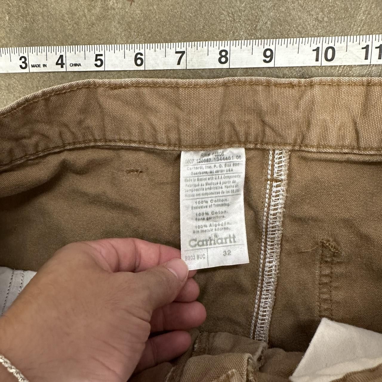 Carhartt Vintage Carhartt Brown Carpenter Shorts Size 32 Size US 32 / EU 48 - 6 Thumbnail