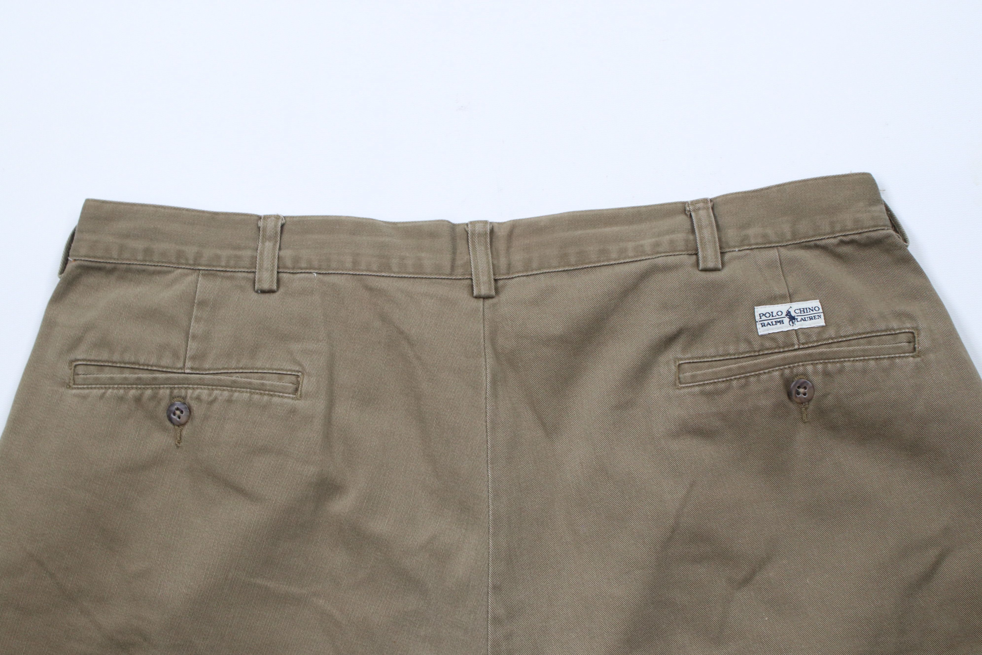 Ralph Lauren × Vintage Vintage 90s Ralph Lauren Above Knee Chino Shorts Cotton Size US 38 / EU 54 - 9 Thumbnail