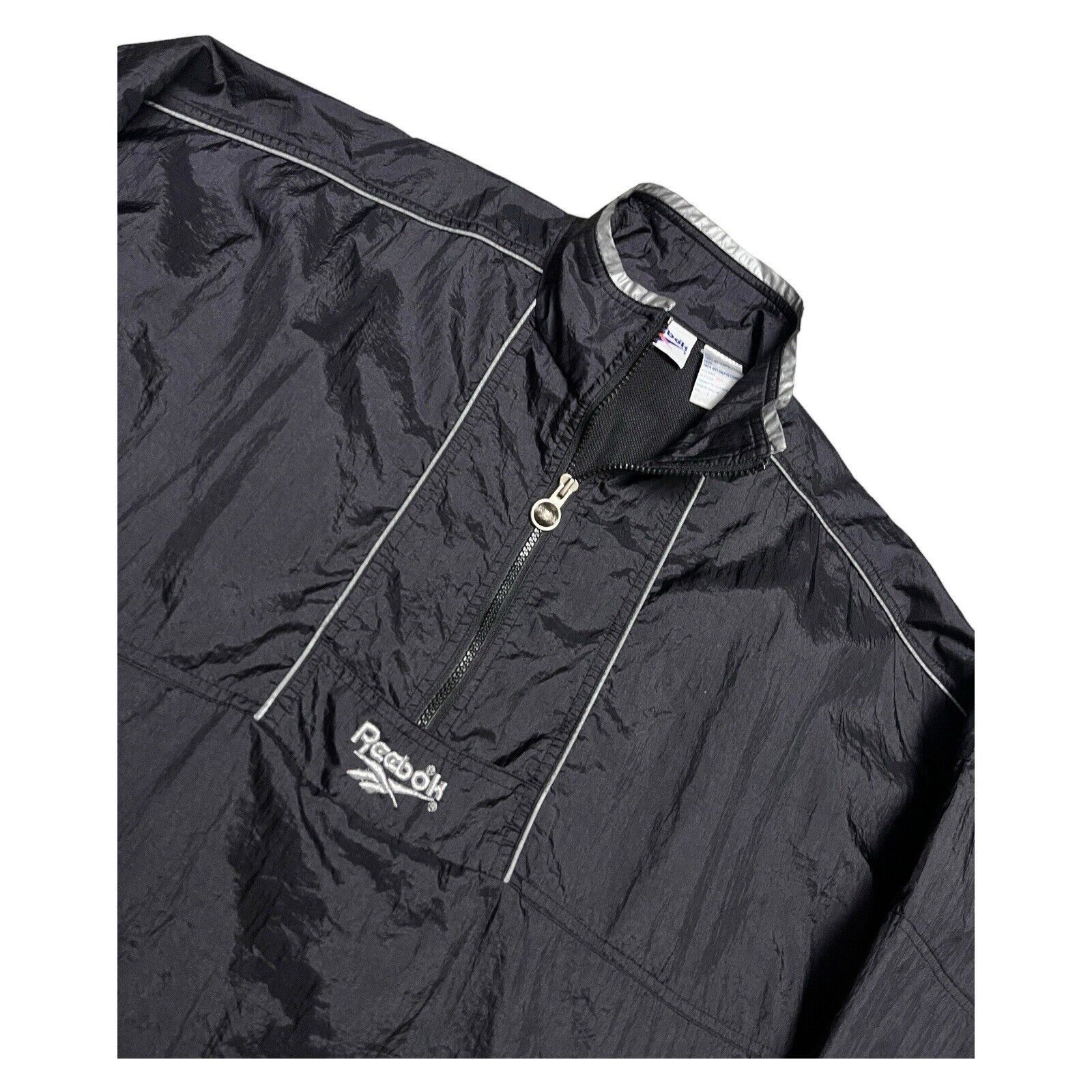 Reebok Vintage 90s Reebok Retro Windbreaker Splash Track Jacket Size US L / EU 52-54 / 3 - 2 Thumbnail