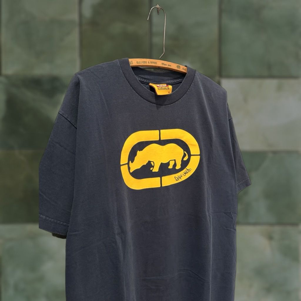 Ecko Unltd. VINTAGE 90s Ecko Unltd. Blue Cotton Men’s Tee Shirt XL USA Made Shirt Mens 90s Size US XL / EU 56 / 4 - 1 Thumbnail