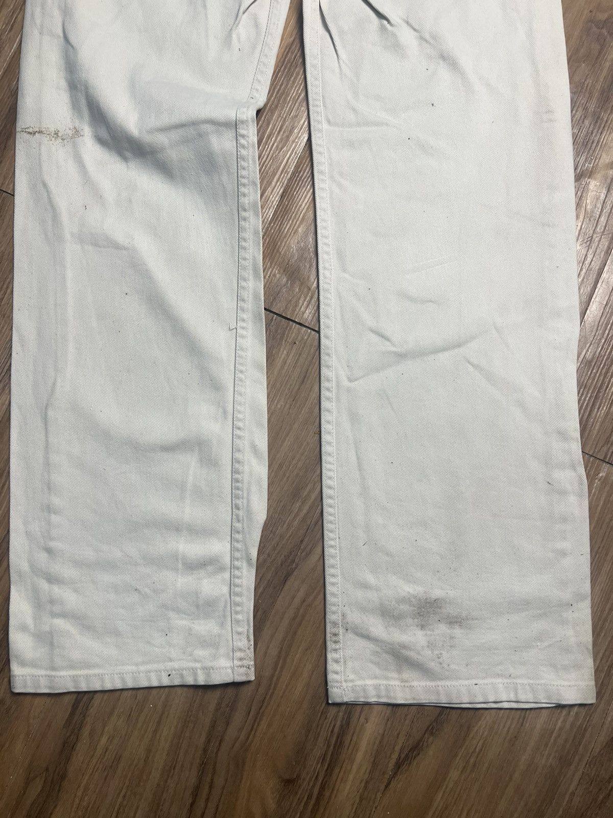 Levi's Levi's 512 Vintage Creamy White Tapered Fit Denim (40) Size US 32 / EU 48 - 12 Thumbnail