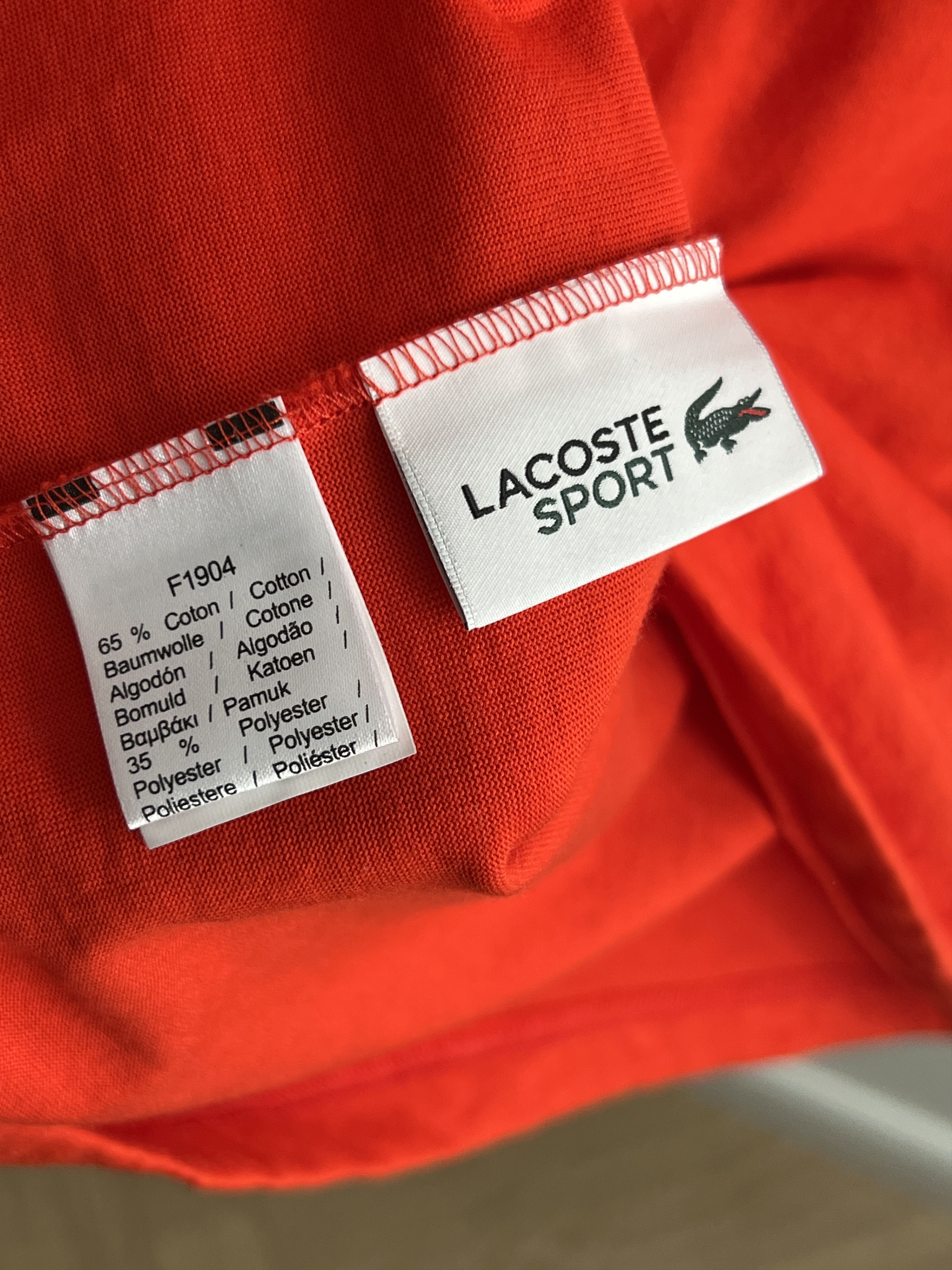 Lacoste Tee Lacoste Sport Orange T Shirt Size 4 Medium Size US M / EU 48-50 / 2 - 7 Thumbnail