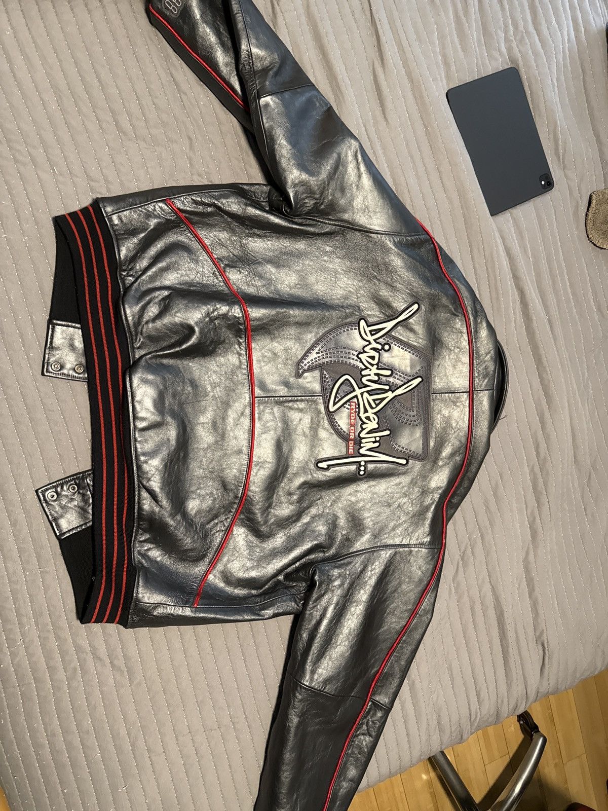 Ruff Ryders Vintage Ruff Ryders Leather Jacket Ride or Die DMX Era Biker Size US XXL / EU 58 / 5 - 9 Thumbnail