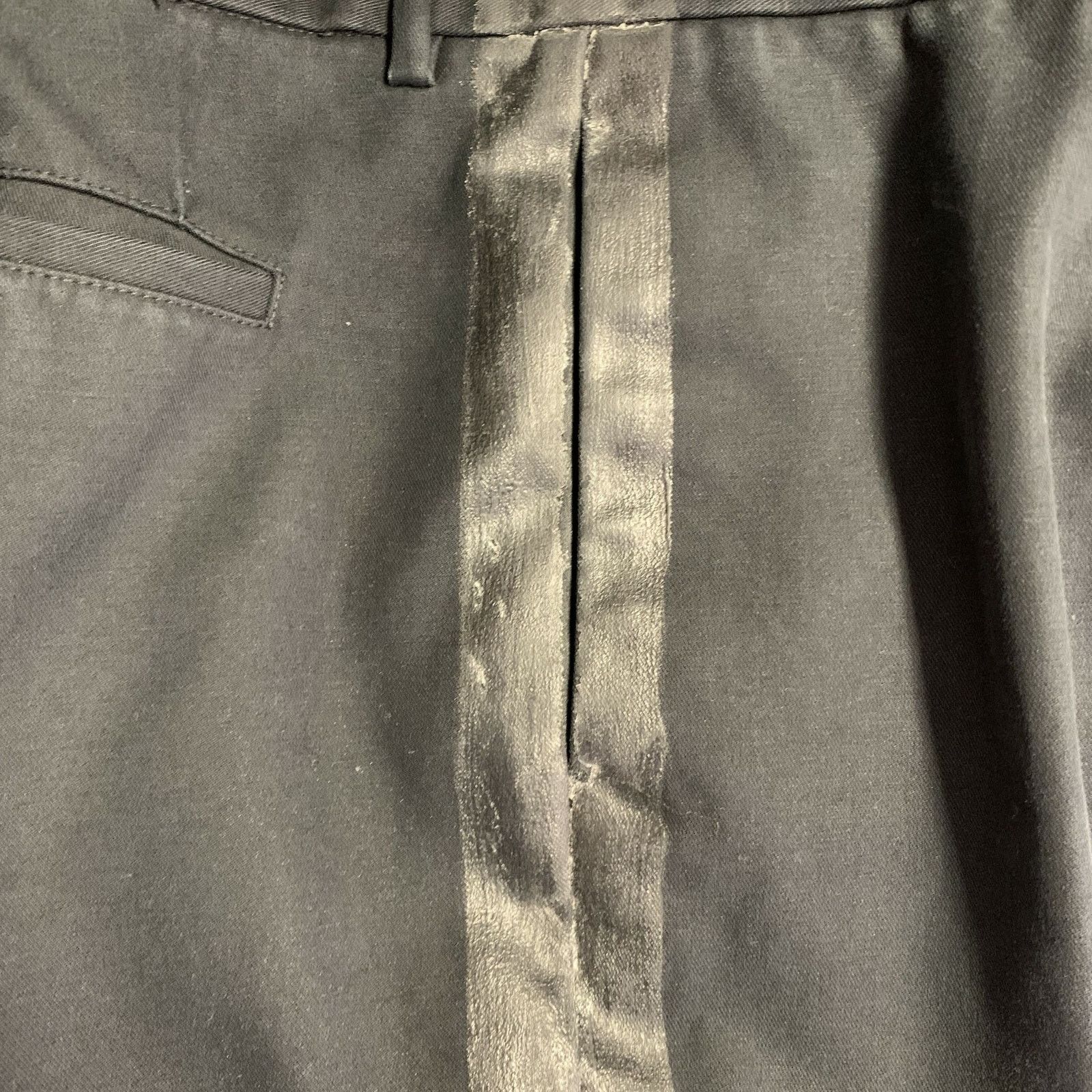 Maison Margiela MAISON MARTIN MARGIELA Black Cotton Front Button Fly Pants Size US 36 / EU 52 - 11 Thumbnail