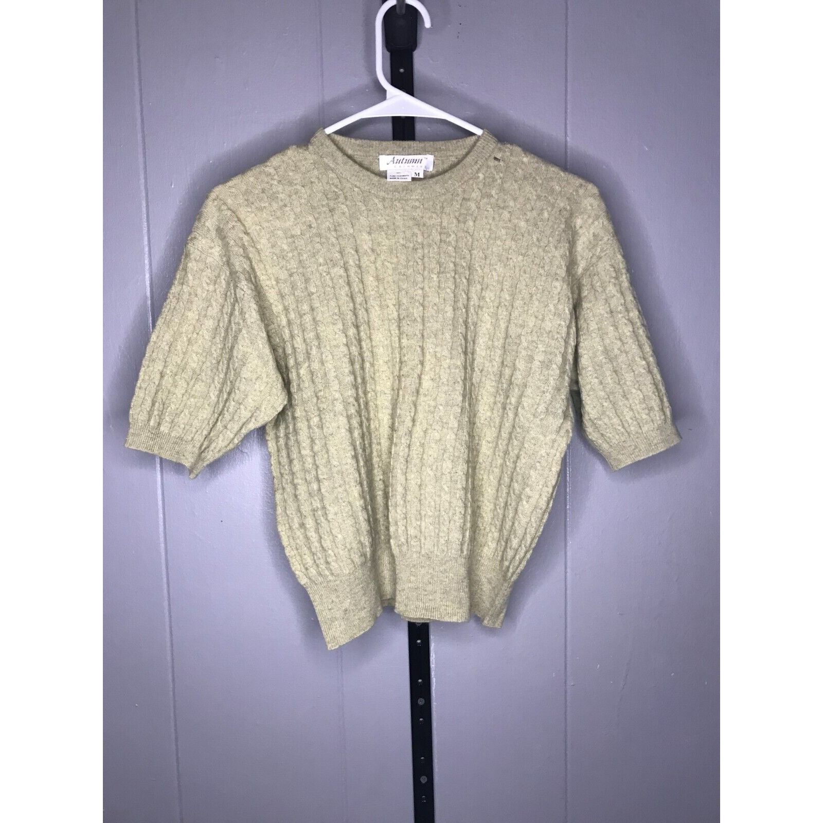 Autumn Cashmere Autumn Cashmere Women's 100% Pure Cashmere Beige Cardigan T Size M / US 6-8 / IT 42-44 - 1 Thumbnail