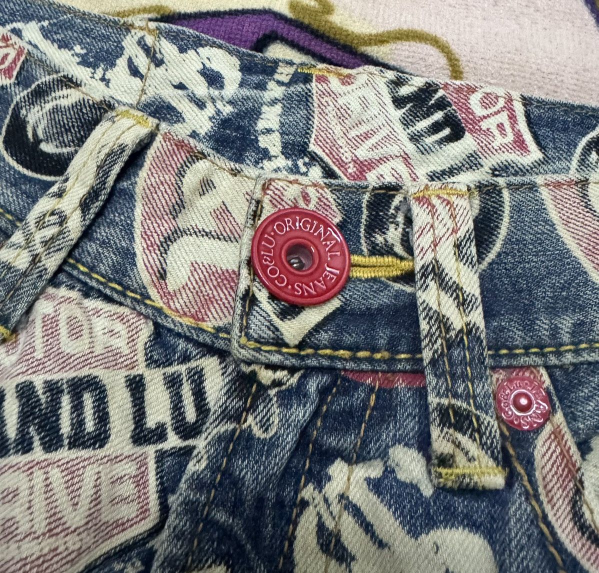 Japanese Brand CO&LU Rare Design Denim Pants Size 29" - 6 Thumbnail
