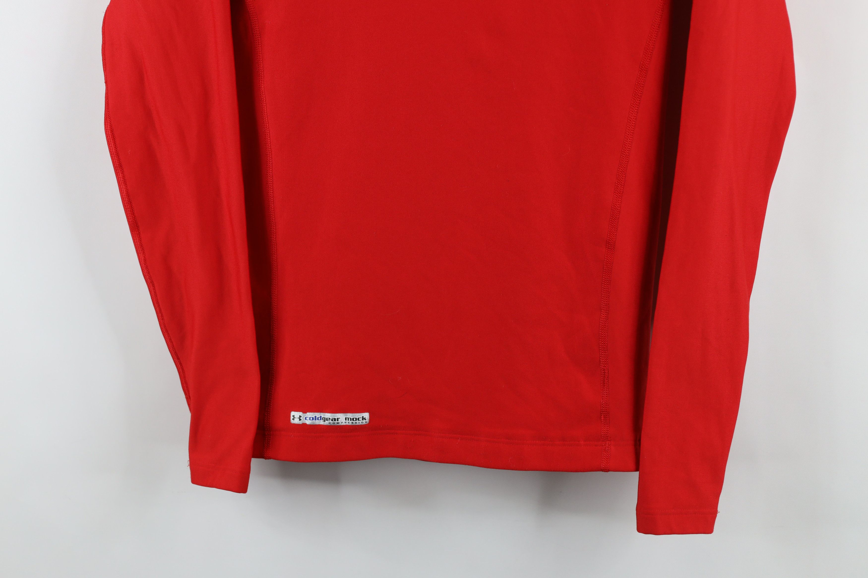 Under Armour × Vintage Under Armour Compression Mock Neck Long Sleeve T-Shirt Red Size US M / EU 48-50 / 2 - 3 Thumbnail