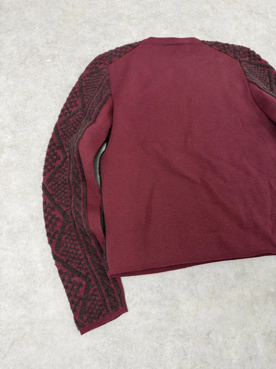 Balenciaga Balenciaga Red Two Tone Sweater Size US XS / EU 42 / 0 - 6 Thumbnail