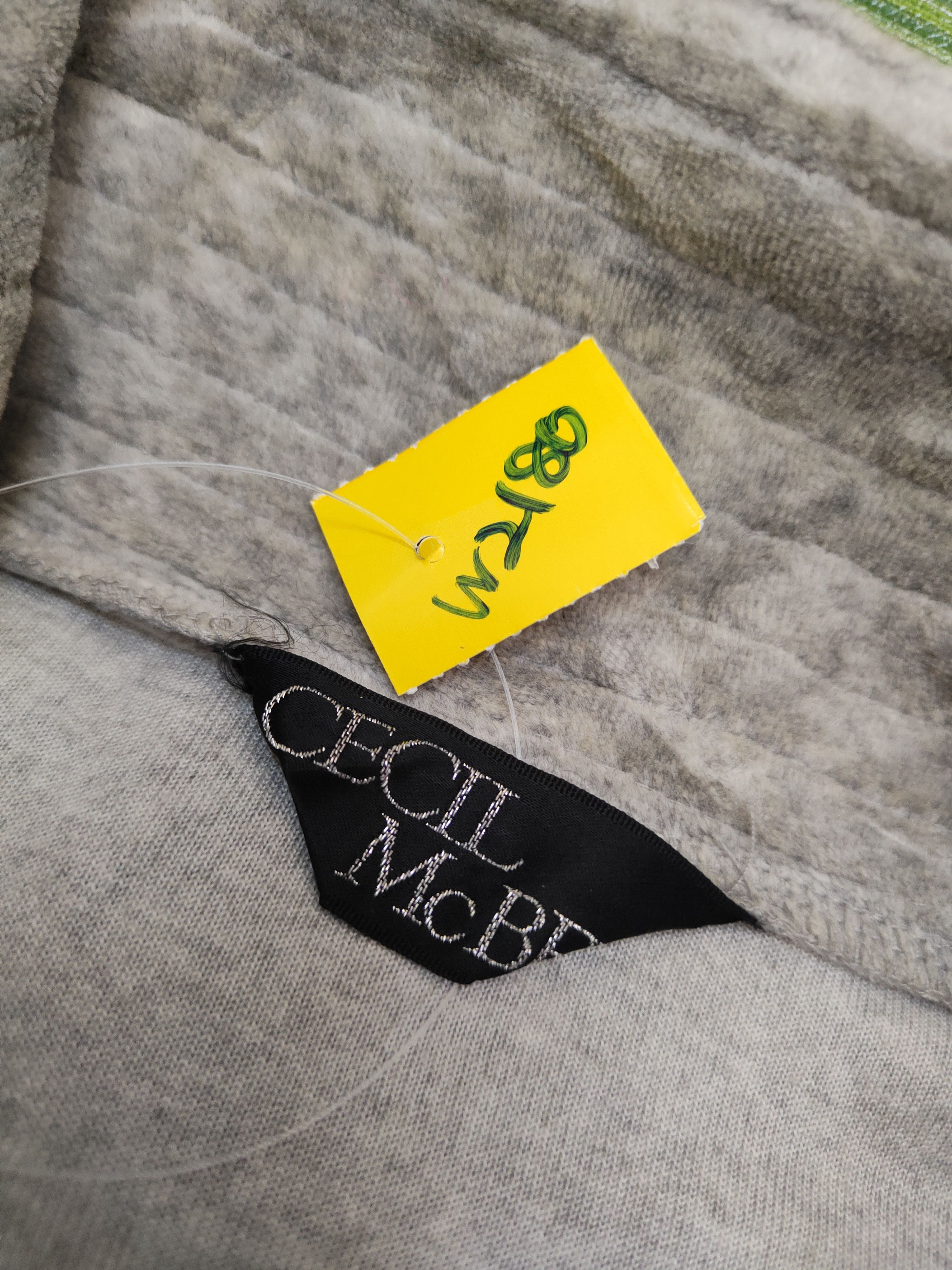 Japanese Brand Cecil McBee Gray Cardigan Crop Tops #W2180 Size S / US 4 / IT 40 - 12 Thumbnail