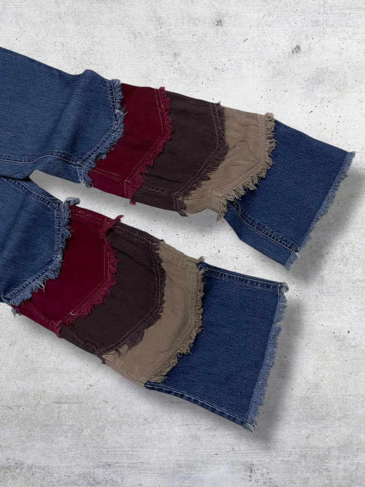 Beauty Beast VINTAGE FANTASTIC JAPAN 90S DESIGNER KINKY FLARED OG DENIM Size US 30 / EU 46 - 4 Thumbnail