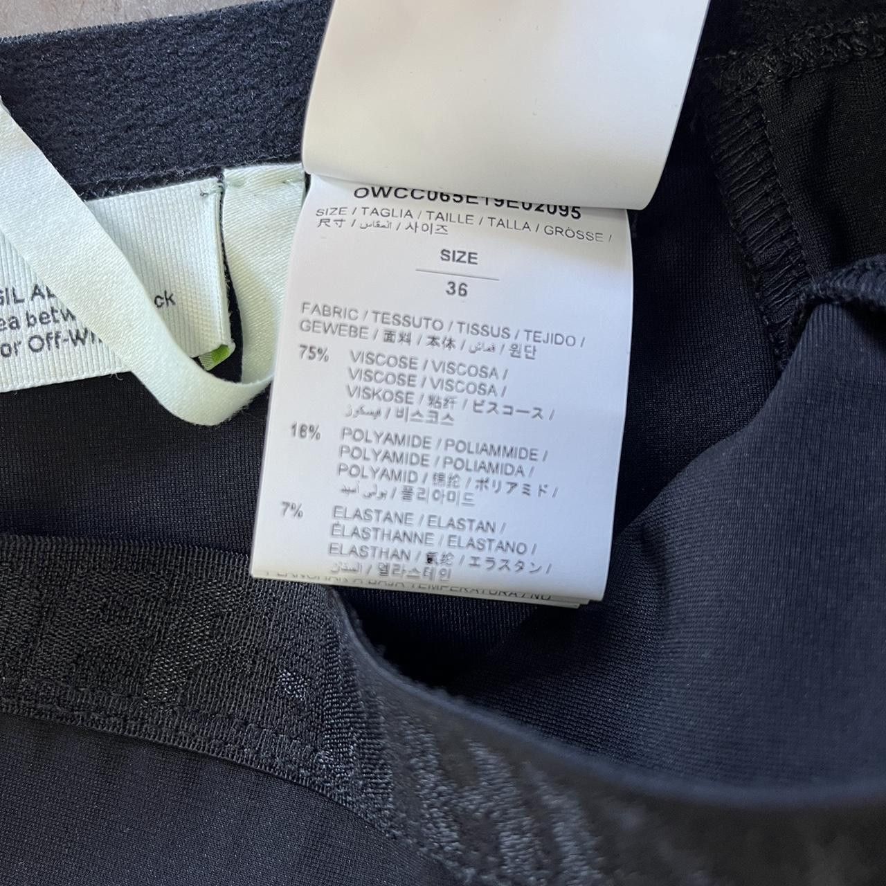 Off-White Off White Diagonal Athletic Stripe Pencil Skirt Size 25" / US 0 / IT 36 - 4 Thumbnail