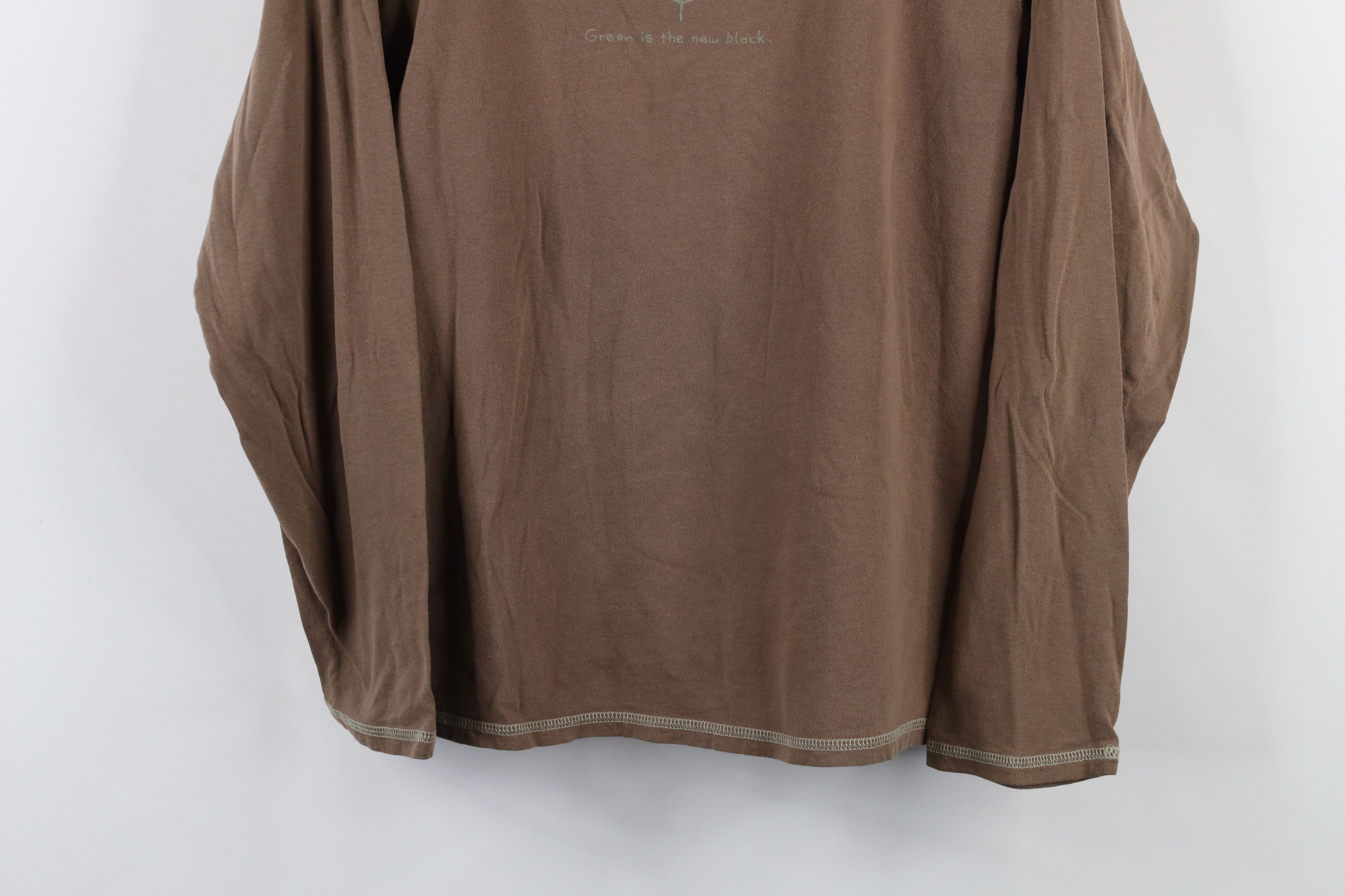 Life is Good × Vintage Good Karma Life Is Good Cotton Long Sleeve T-Shirt Brown Size M / US 6-8 / IT 42-44 - 3 Thumbnail