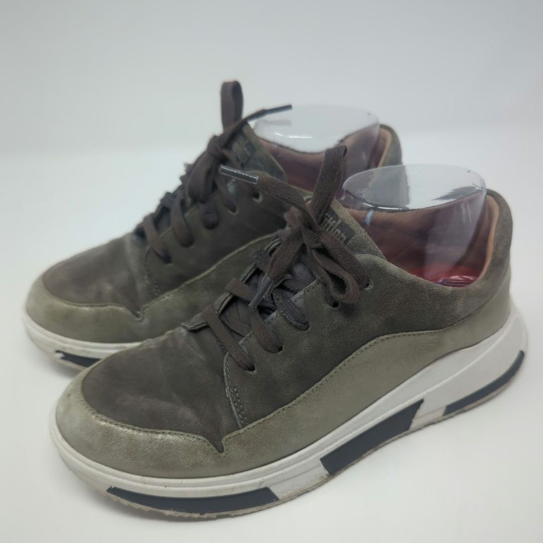 Other FitFlop Freya Suede Trainers Lace Up Low Top Chunky Size 6 Size US 6 / IT 36 - 1 Thumbnail