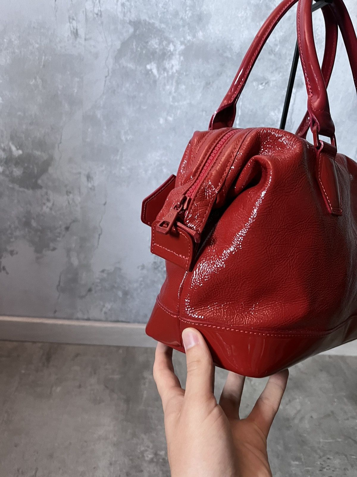 Longchamp Longchamp Handbag red patent leather rare Size ONE SIZE - 6 Thumbnail