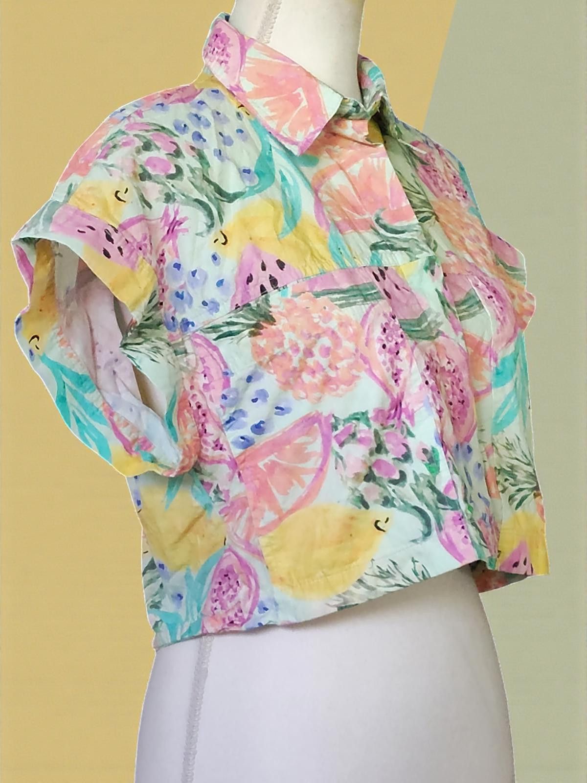 Zara ZARA Tropical Print Blouse - Size Small Size S / US 4 / IT 40 - 4 Thumbnail