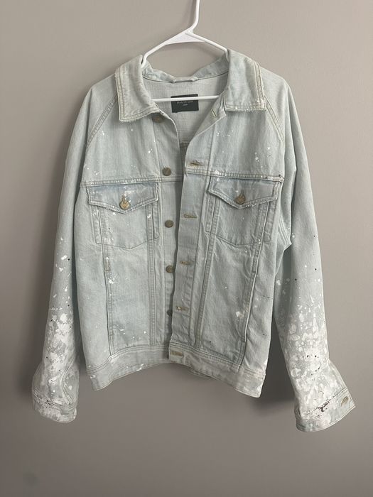 Fear of God Fear of God Splatter Paint Denim Jacket | Grailed