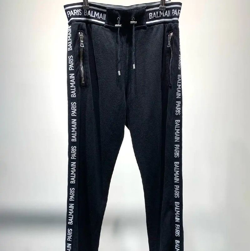 Balmain Balmain Black Casual Pants for Men 0089 Size US 34 / EU 50 - 1 Thumbnail