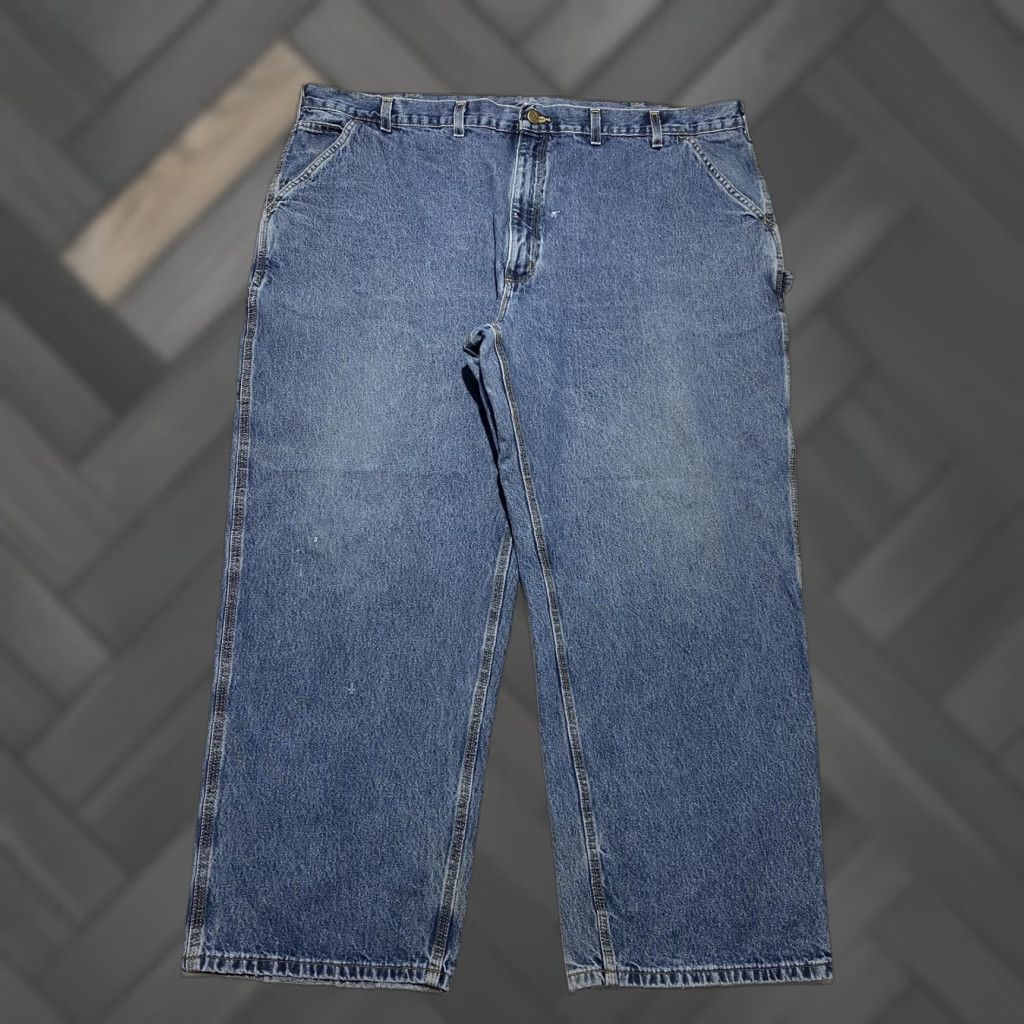 Carhartt Carhartt Jeans Mens 48x30 Blue B13 DPS Original Dungarees Work Utility Carpenter Jeans Size US 32 / EU 48 - 1 Thumbnail