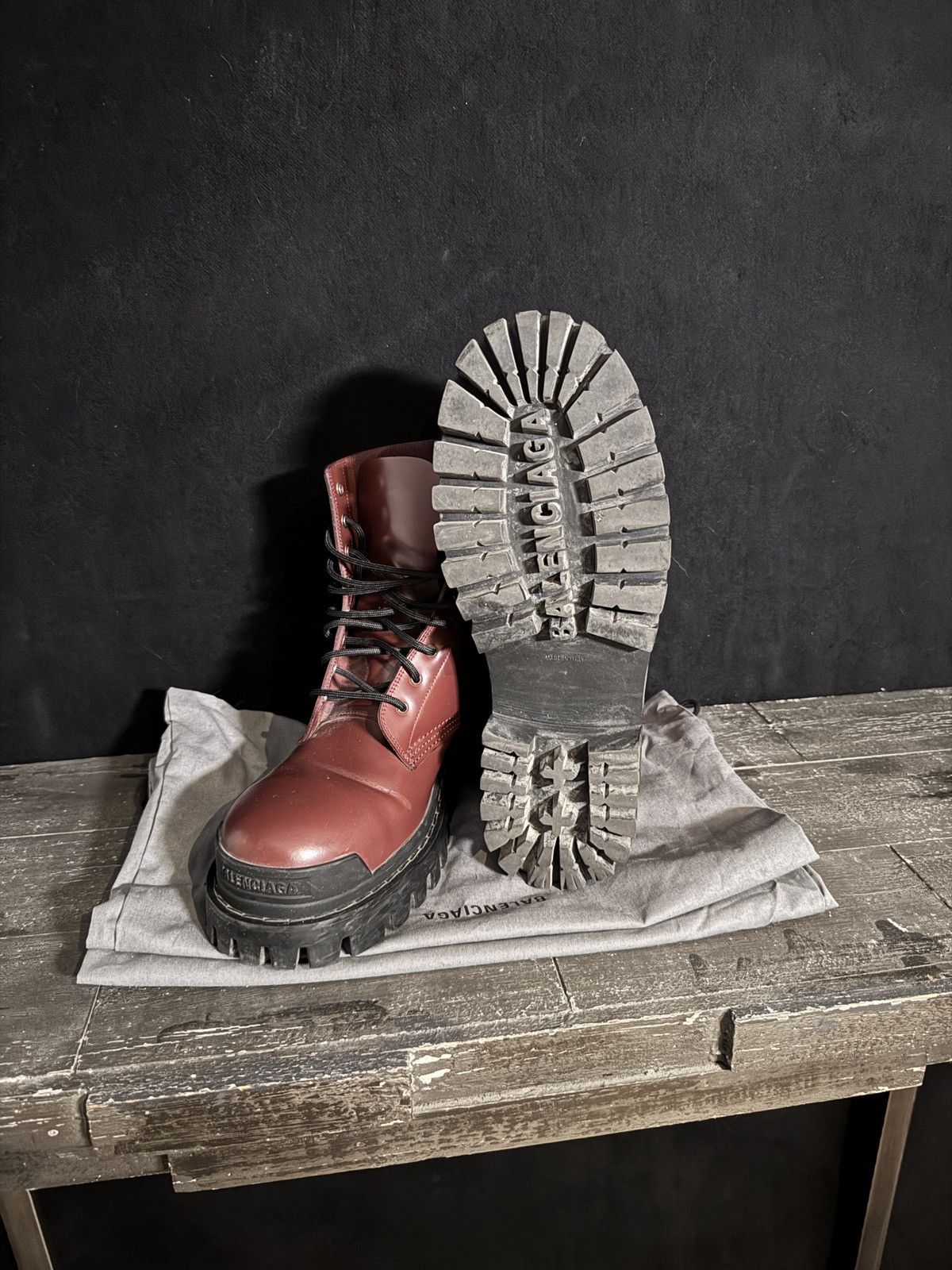 Balenciaga Balenciaga Leather Strike Boots Size US 8 / EU 41 - 2 Thumbnail