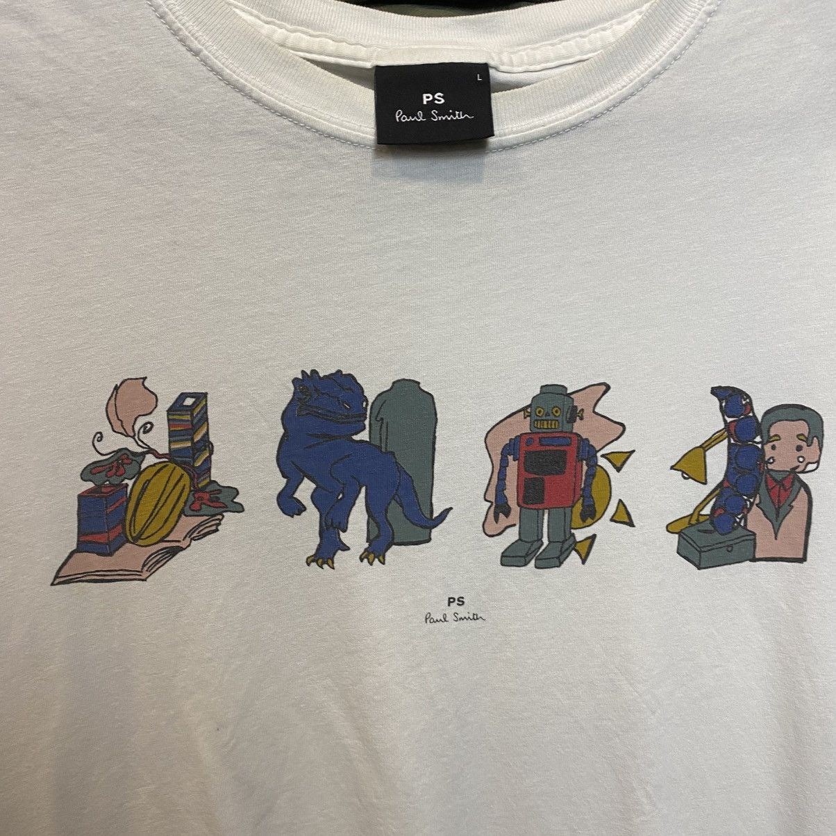Paul Smith Designer Paul Smith Big Logo streetwear tee size L Size US L / EU 52-54 / 3 - 3 Thumbnail