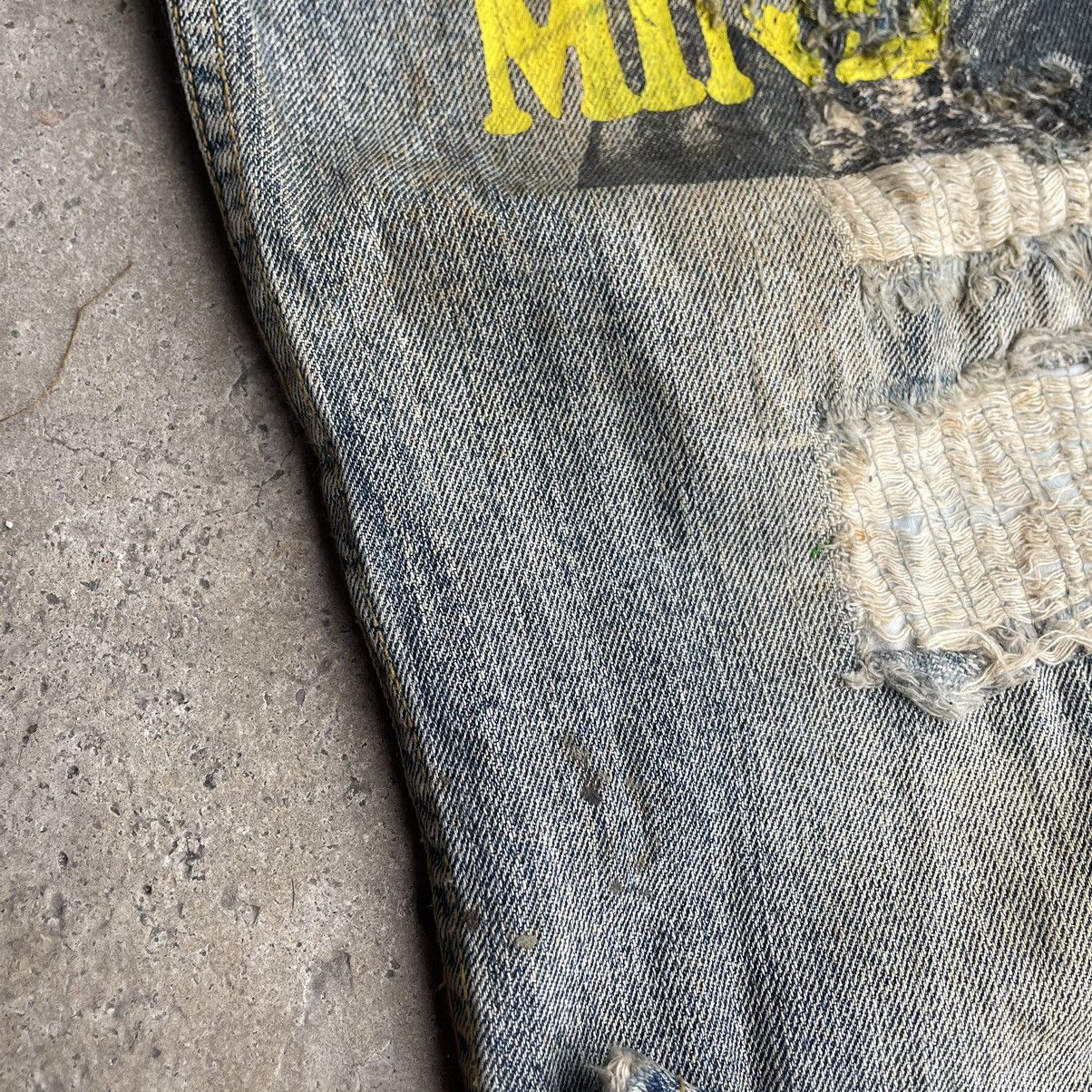 Vintage 🔥Joge Martin Patchworks Ripped Distress Dirty Denim Jeans Size US 36 / EU 52 - 10 Thumbnail