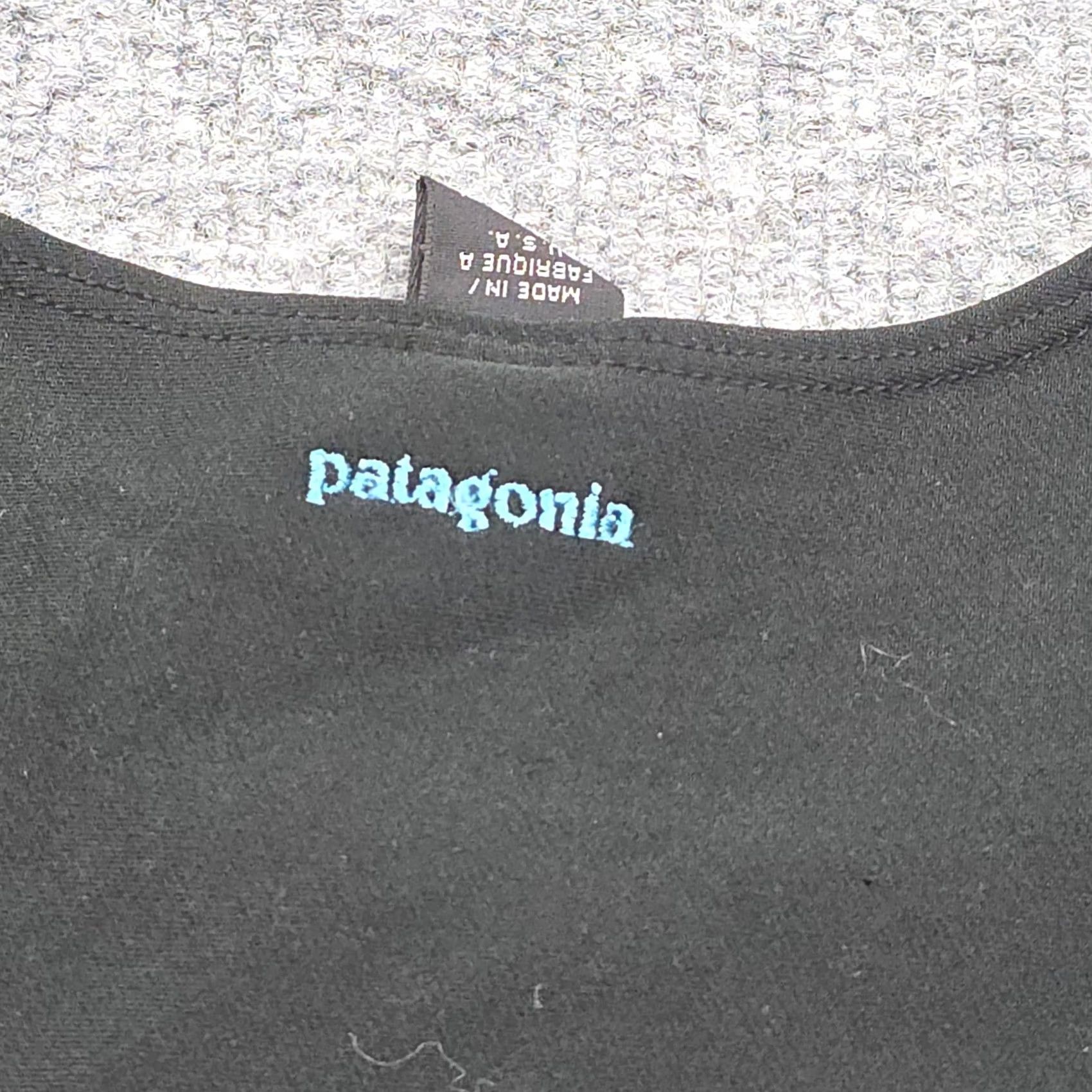 Patagonia VINTAGE Patagonia Tank Top Women's Medium Black Made USA Crop Workout Size S / US 4 / IT 40 - 3 Thumbnail