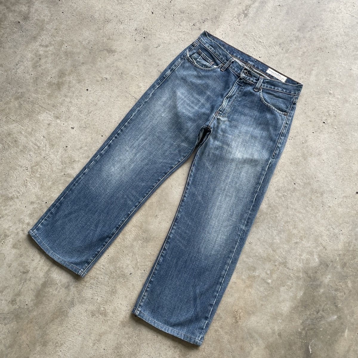 Ralph Lauren Vintage Polo Ralph Lauren Baggy Jeans Faded Denim Pants W33 Size US 33 - 2 Thumbnail
