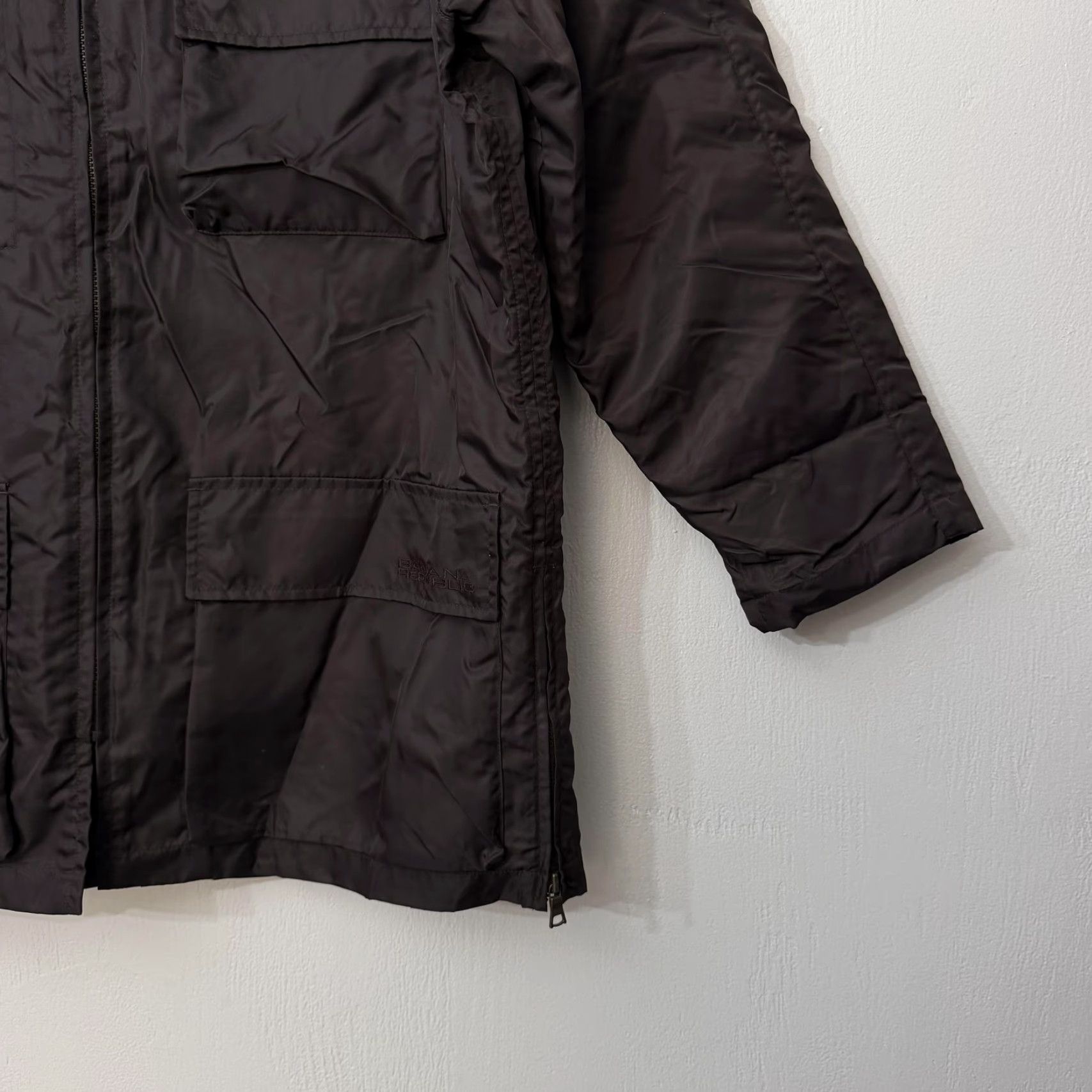 Banana Republic VINTAGE Banana Republic Jacket Mens Small Brown Nylon Parka Quilted Coat Size US S / EU 44-46 / 1 - 4 Thumbnail