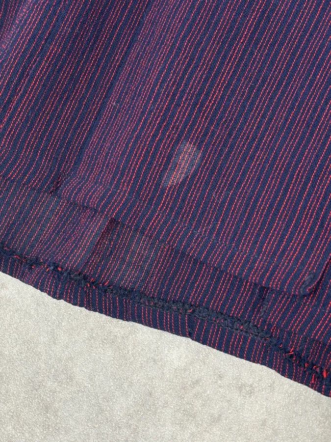 Gucci 1990s Gucci Purple Wool Striped Shirt Size XS / US 0-2 / IT 36-38 - 12 Thumbnail