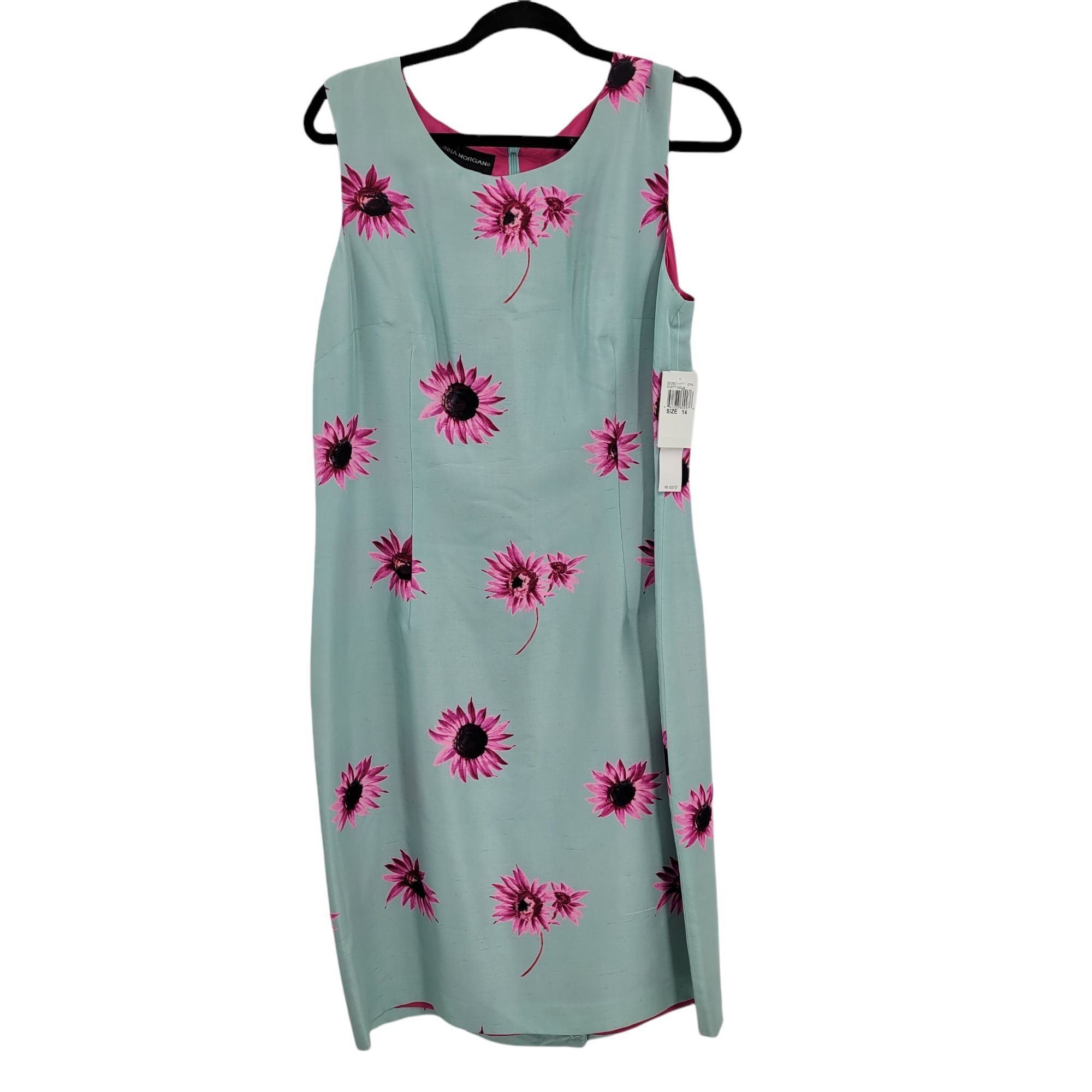 Donna Morgan Donna Morgan Silk 2pc Dress Set Sz 14 Pastel Floral Sleevele Size XL / US 12-14 / IT 48-50 - 9 Thumbnail