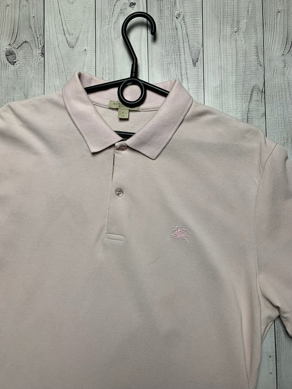 Burberry × Vintage Vintage Burberry polo pink size XL logo Size US XL / EU 56 / 4 - 2 Thumbnail