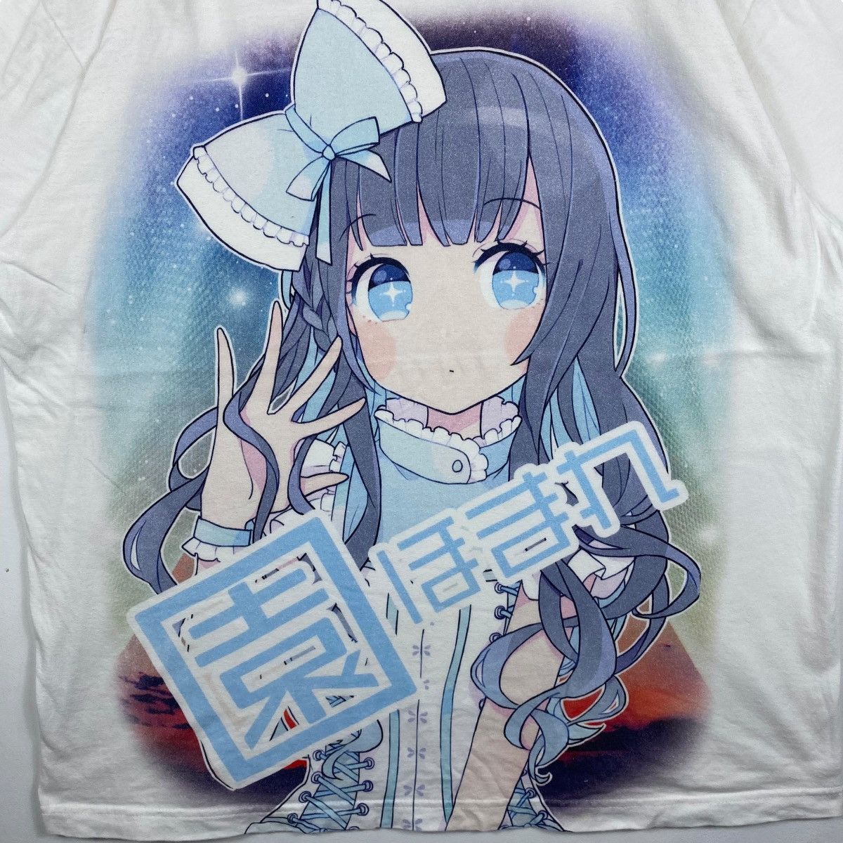 Anime × Vintage Pretty Girl With Grey Hair Anime Tee Shirt Extra Large Size Size US XL / EU 56 / 4 - 2 Thumbnail