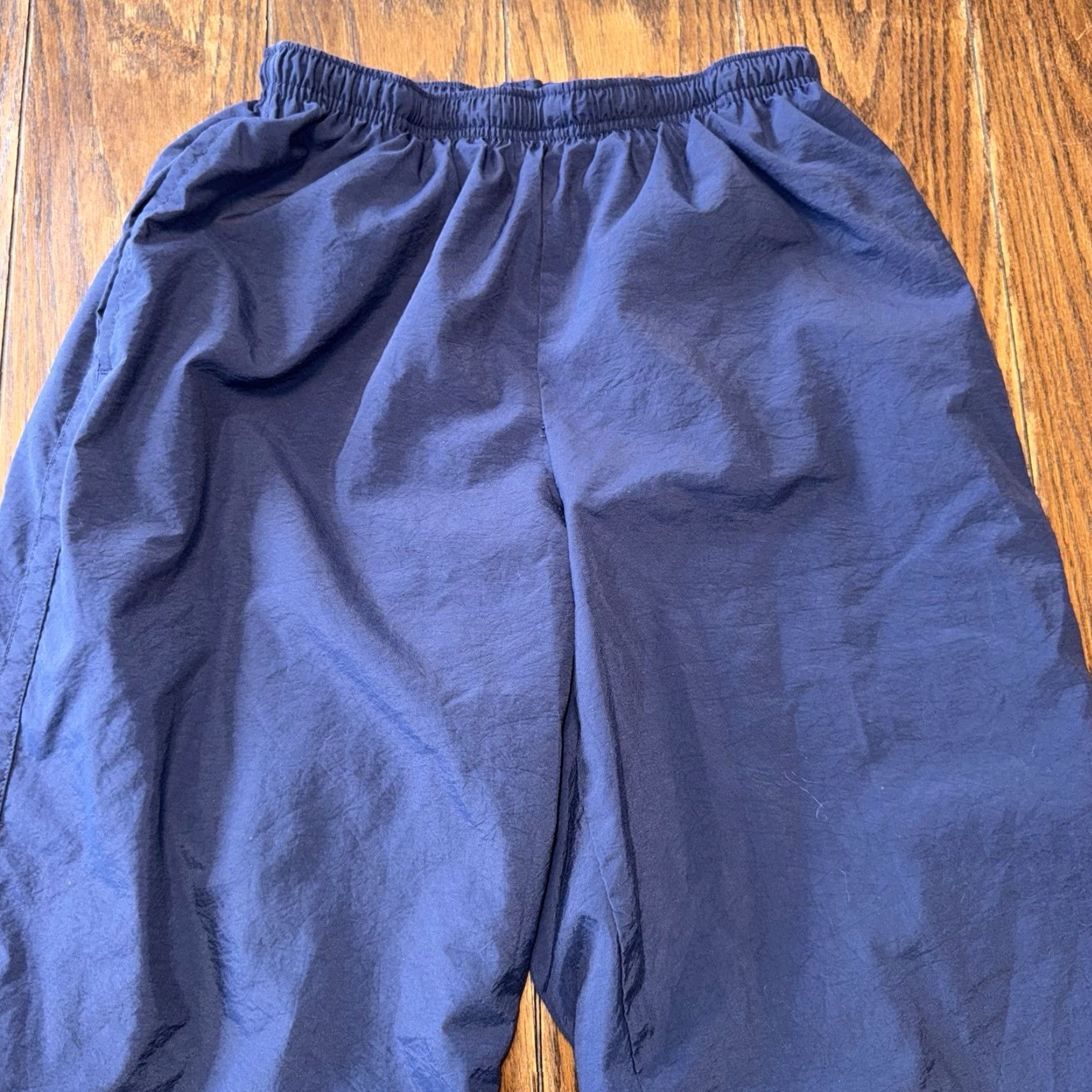 Nike VINTAGE Nike Lined Track Pants Mens Medium Ankle Zip Blue Sports Logo 90s Size US 31 - 4 Thumbnail