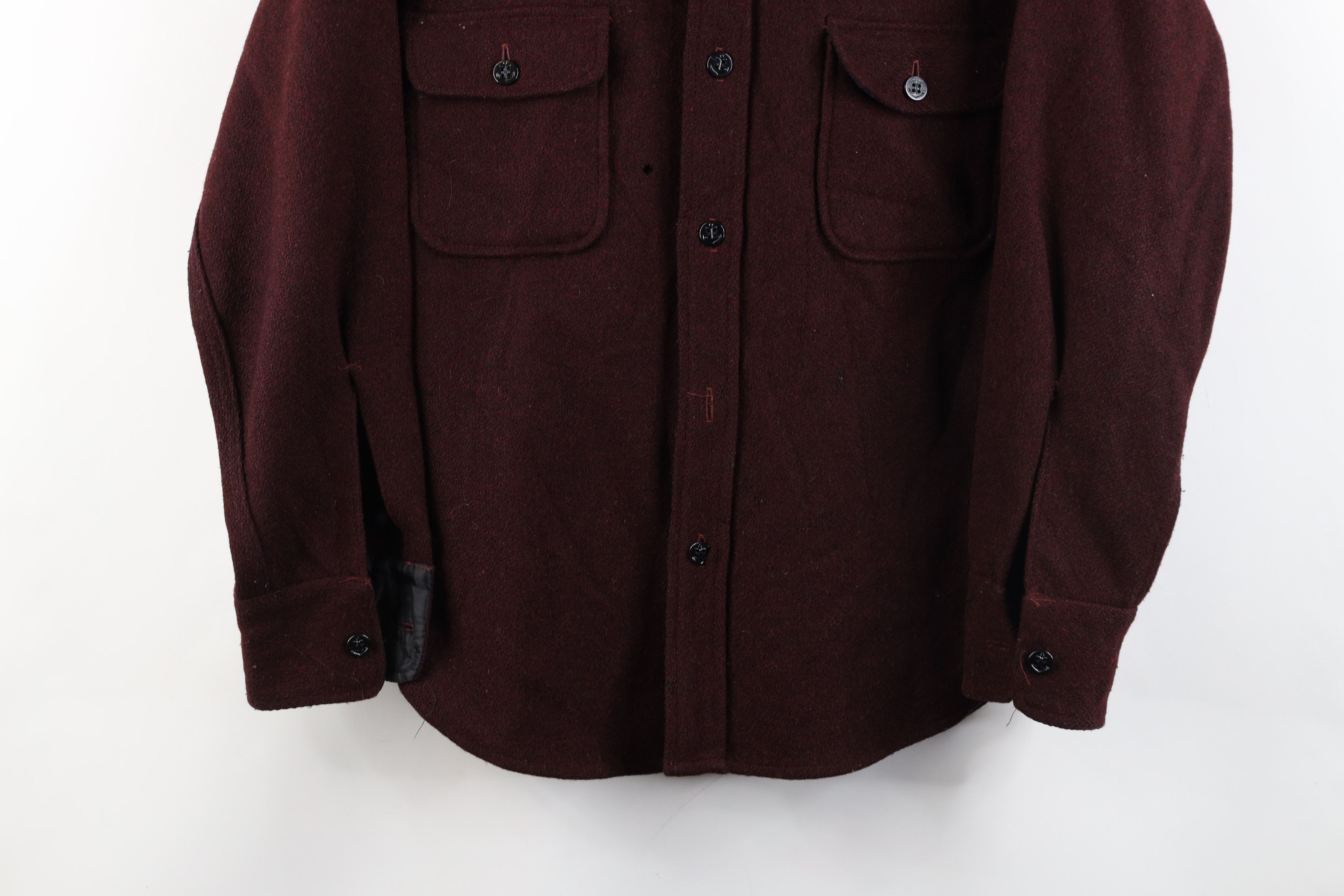 Vintage Vintage 50s 60s Streetwear Wool CPO Shirt Jacket Jac USA Size US L / EU 52-54 / 3 - 3 Thumbnail