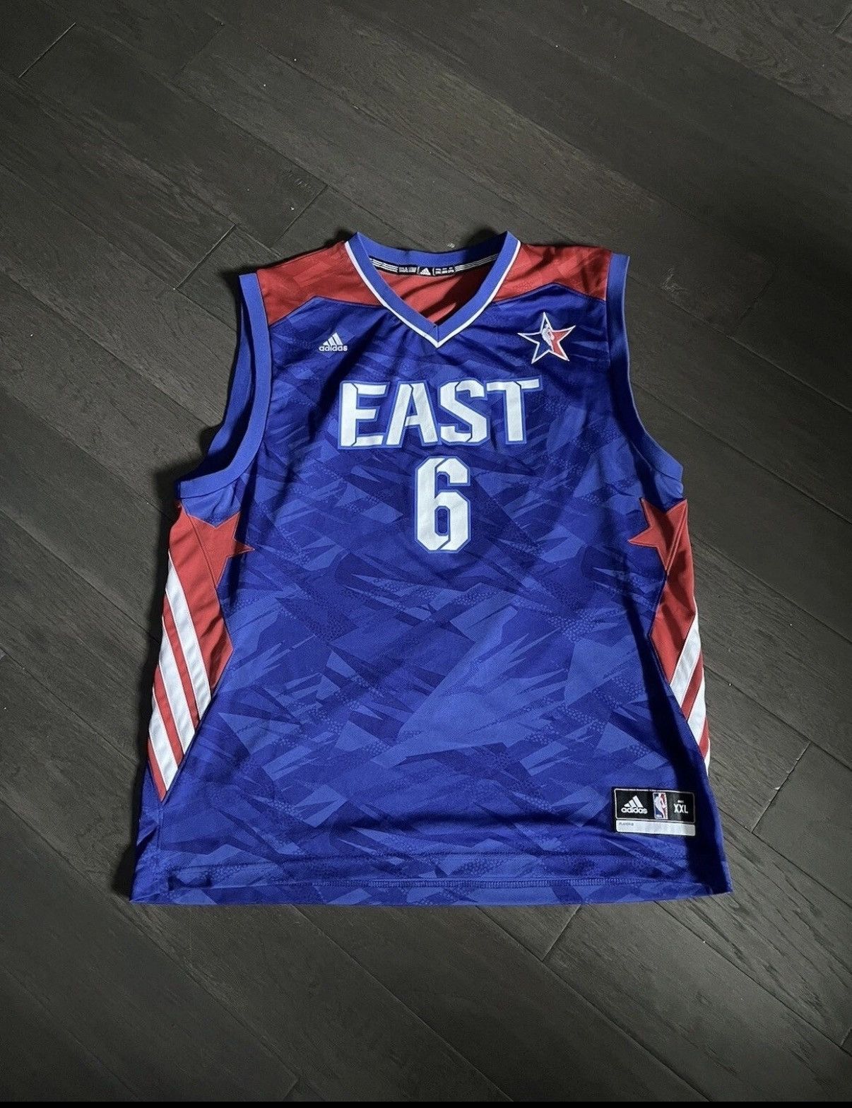 Adidas Miami Heat #6 Lebron James 2013 NBA “East” All-star Jersey Size US XXL / EU 58 / 5 - 1 Thumbnail