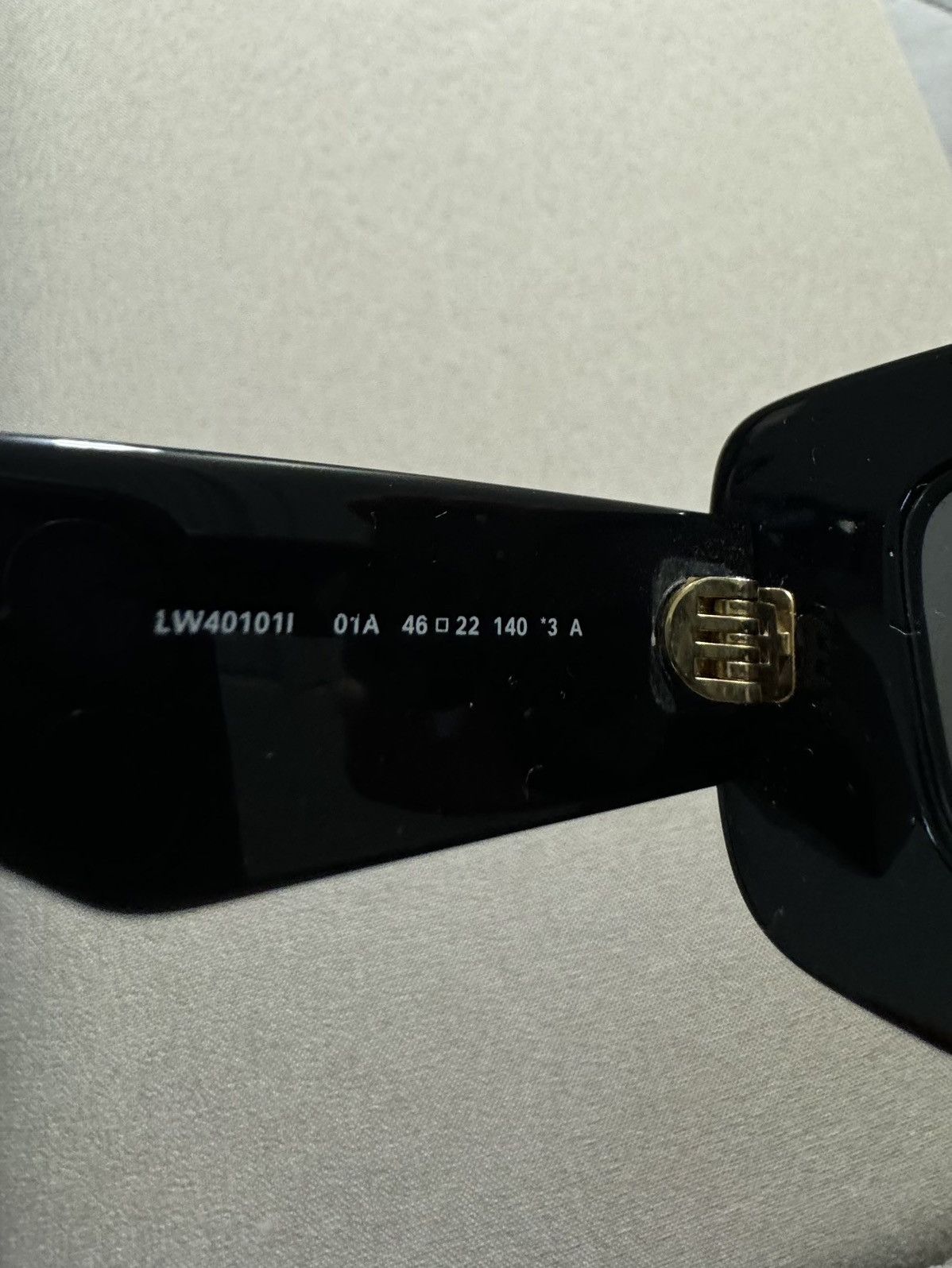 Loewe Loewe Anagram 46MM Rectangular Sunglasses Size ONE SIZE - 5 Thumbnail