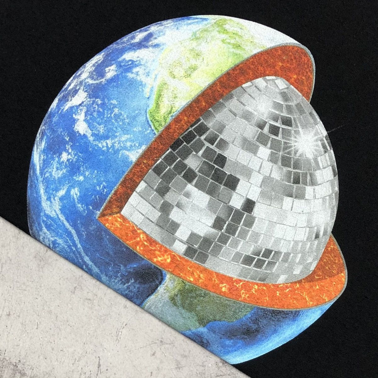 Pleasures Pleasures Dance Disco Ball Earth Graphic Tee Size US M / EU 48-50 / 2 - 3 Thumbnail