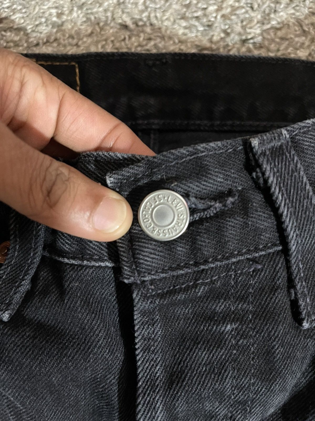 DENIM TEARS × Levi's Denim tears Black / white cotton Denim jeans Size US 26 / EU 42 - 2 Thumbnail