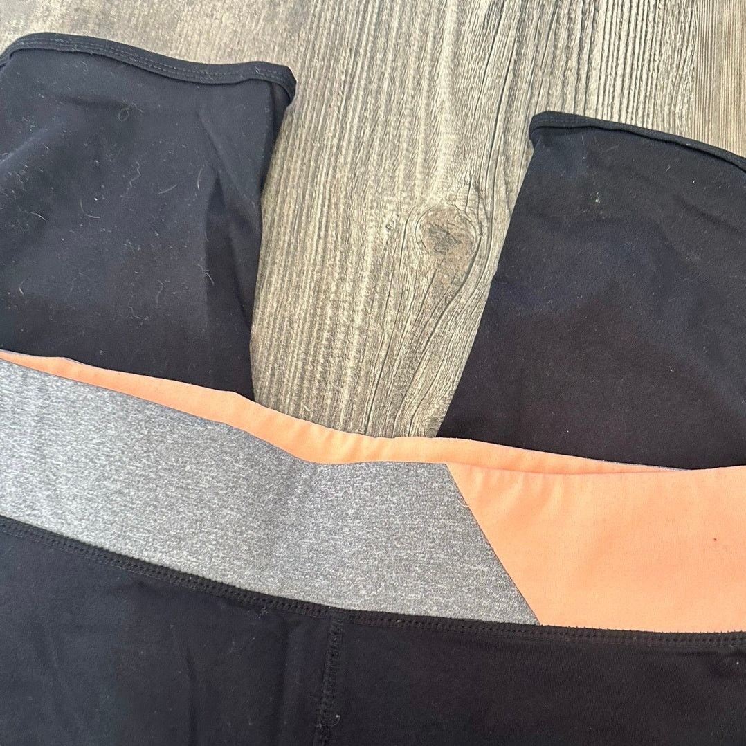 Other ibody black orange gray capri leggings Size 28" / US 6 / IT 42 - 2 Thumbnail