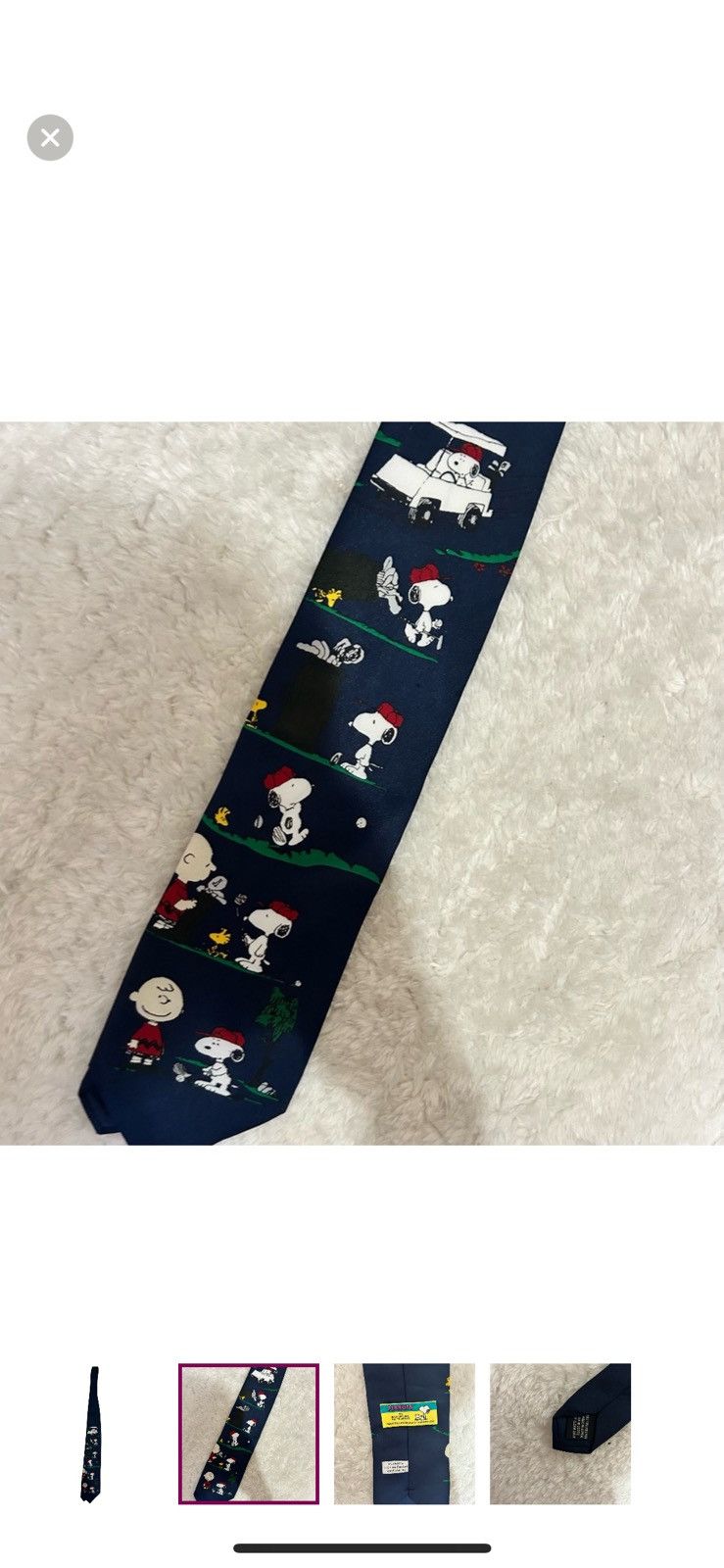 Peanuts Peanuts vintage golf themed necktie Size ONE SIZE - 2 Thumbnail