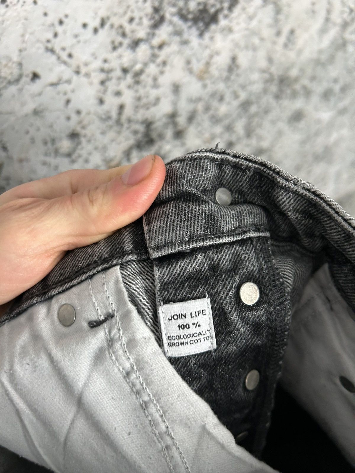 Other Zara Washed Grey Distressed Jeans Denim Punk Skate Grunge Size US 28 / EU 44 - 8 Thumbnail