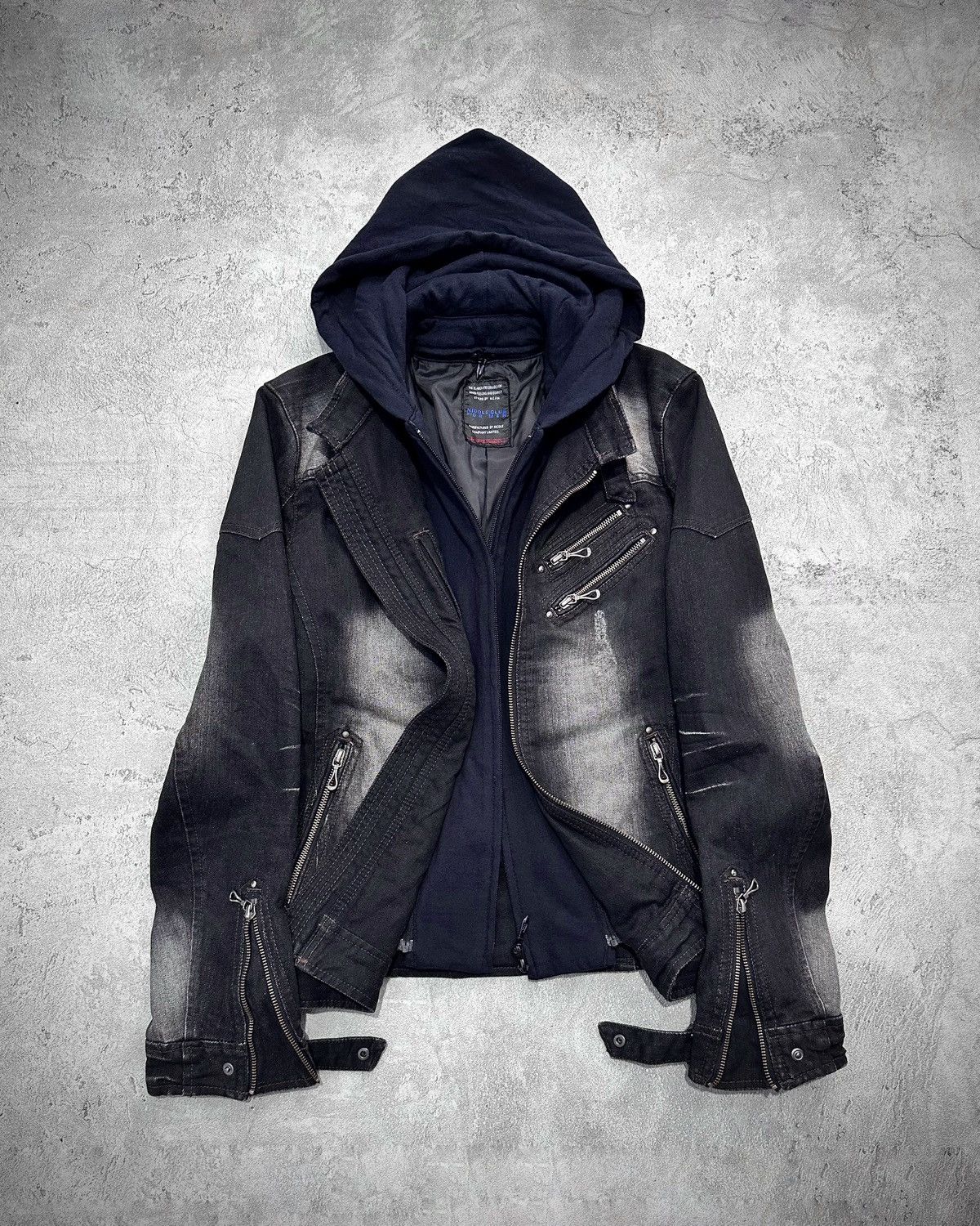 2000’s archive ppfm skull zip hoodie y2k PPFM Multi Zip Skeleton Hoodie – 2010 – SaolMortem