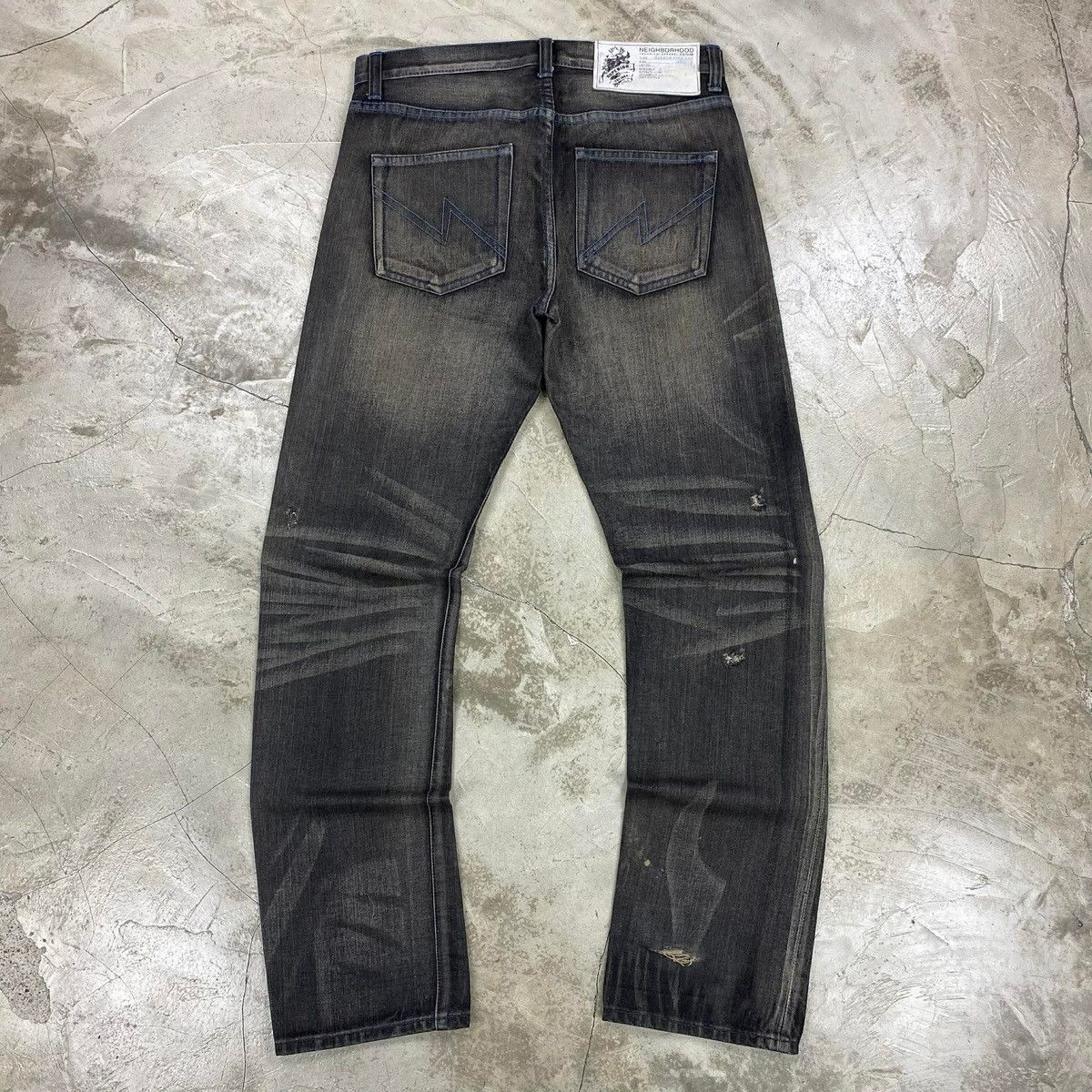 Neighborhood FW2008 Rigid Savage Selvedge Denim Pants Size US 34 / EU 50 - 12 Thumbnail